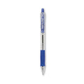 Pilot EasyTouch Ballpoint Pen, Retractable, Fine 0.7 mm, Blue Ink, Clear Barrel, Dozen