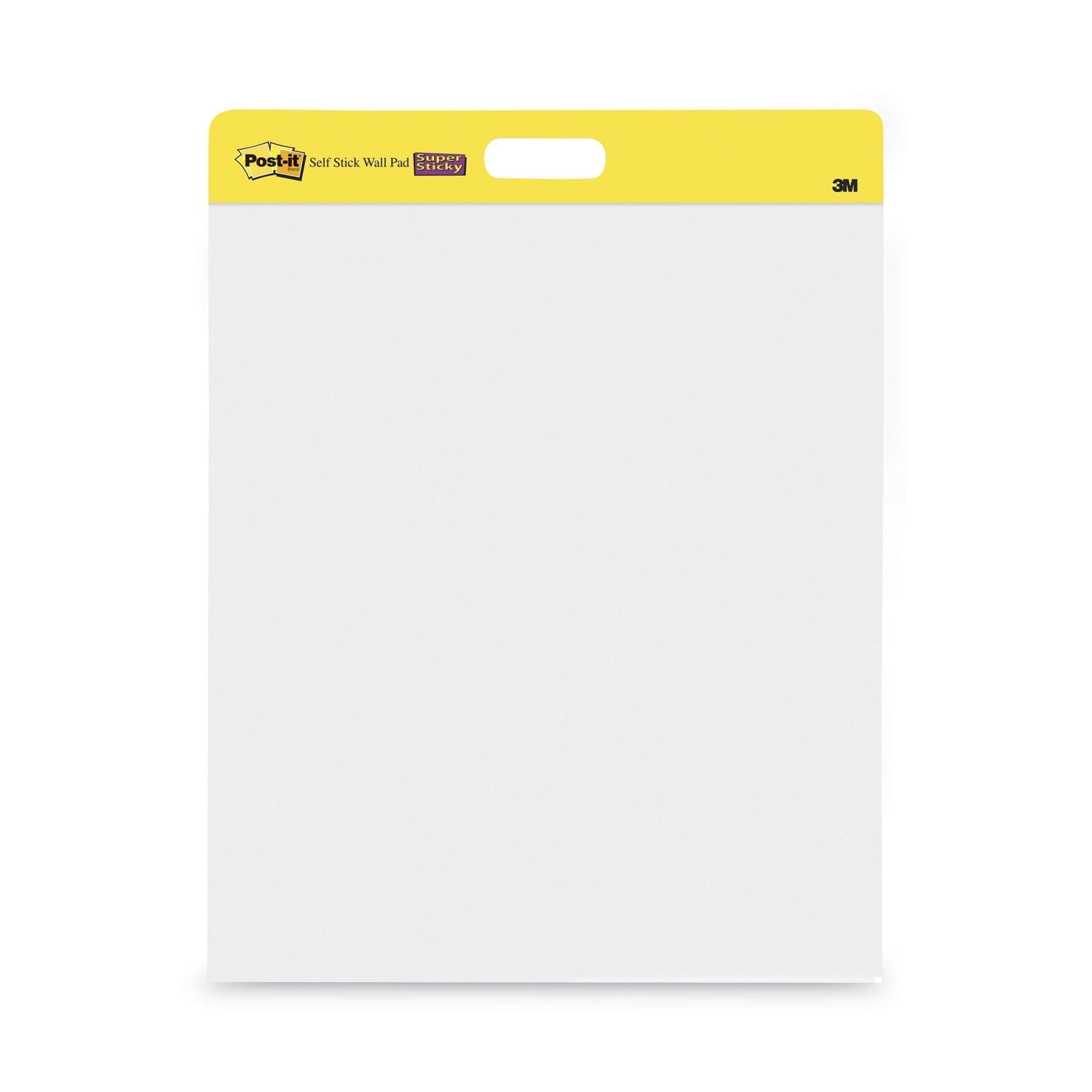 Post-it Self-Stick Wall Pad, Unruled, 20 x 23, White, 20 Sheets/Pad, 2 Pads/Pack, 2 Packs/Carton