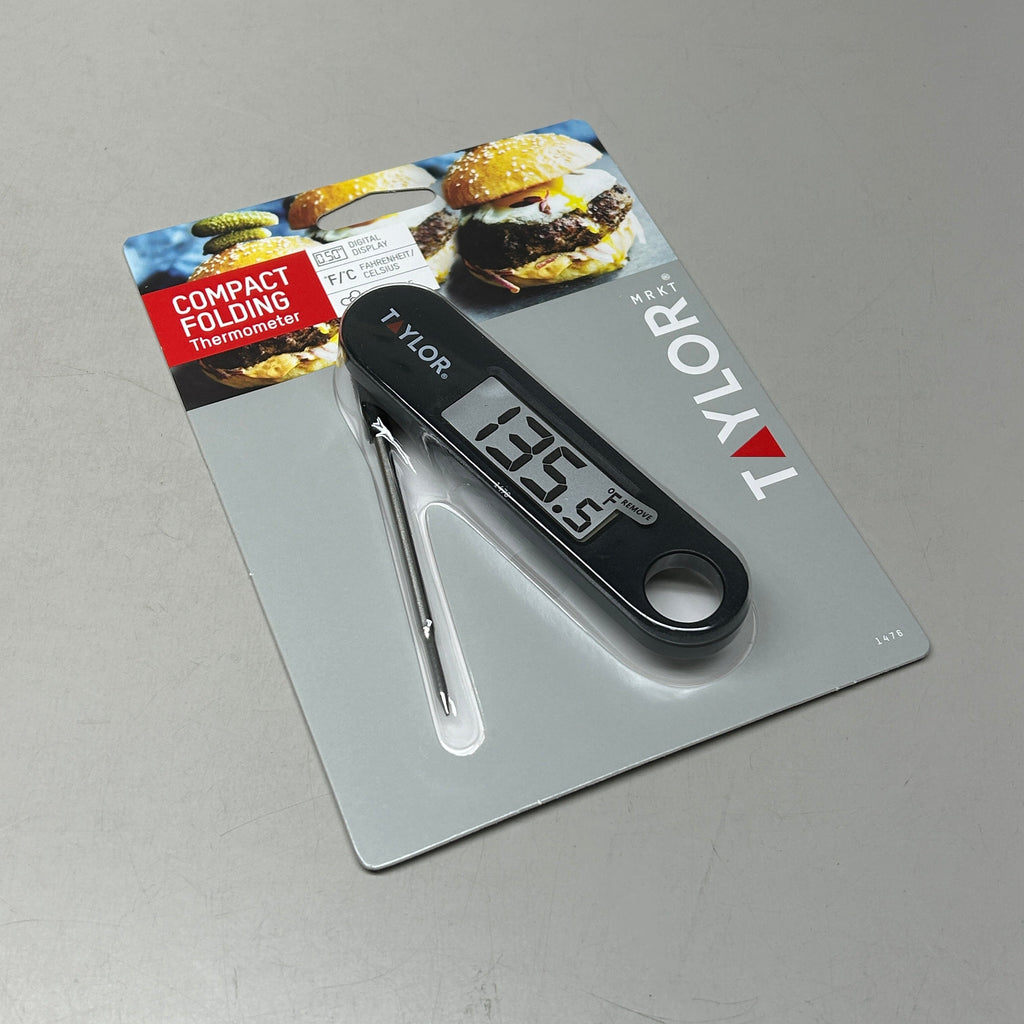 TAYLOR Compact Folding Thermometer Fahrenheit/Celsius Black (New)