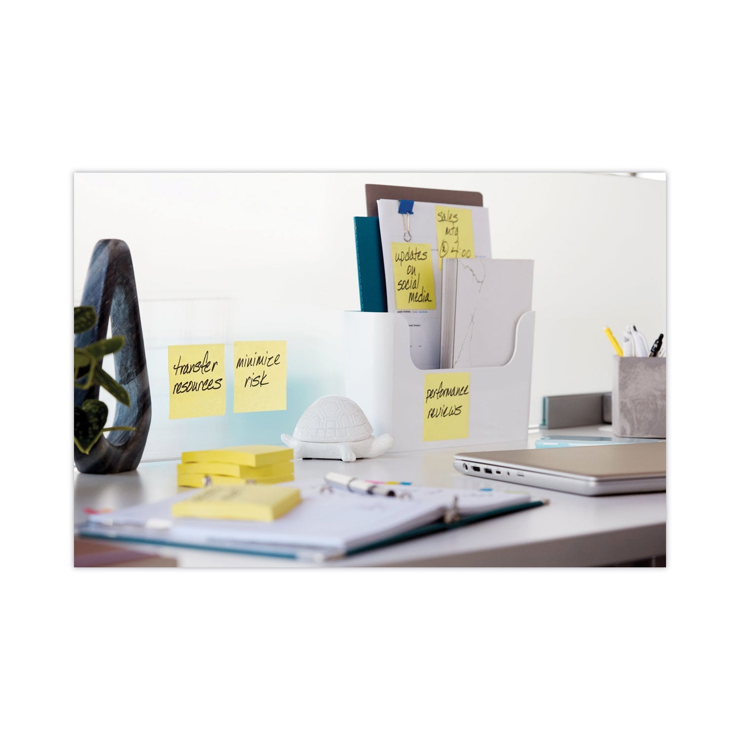 Post-it Pads in Canary Yellow, 1.88" x 1.88", 90 Sheets/Pad, 10 Pads/Pack