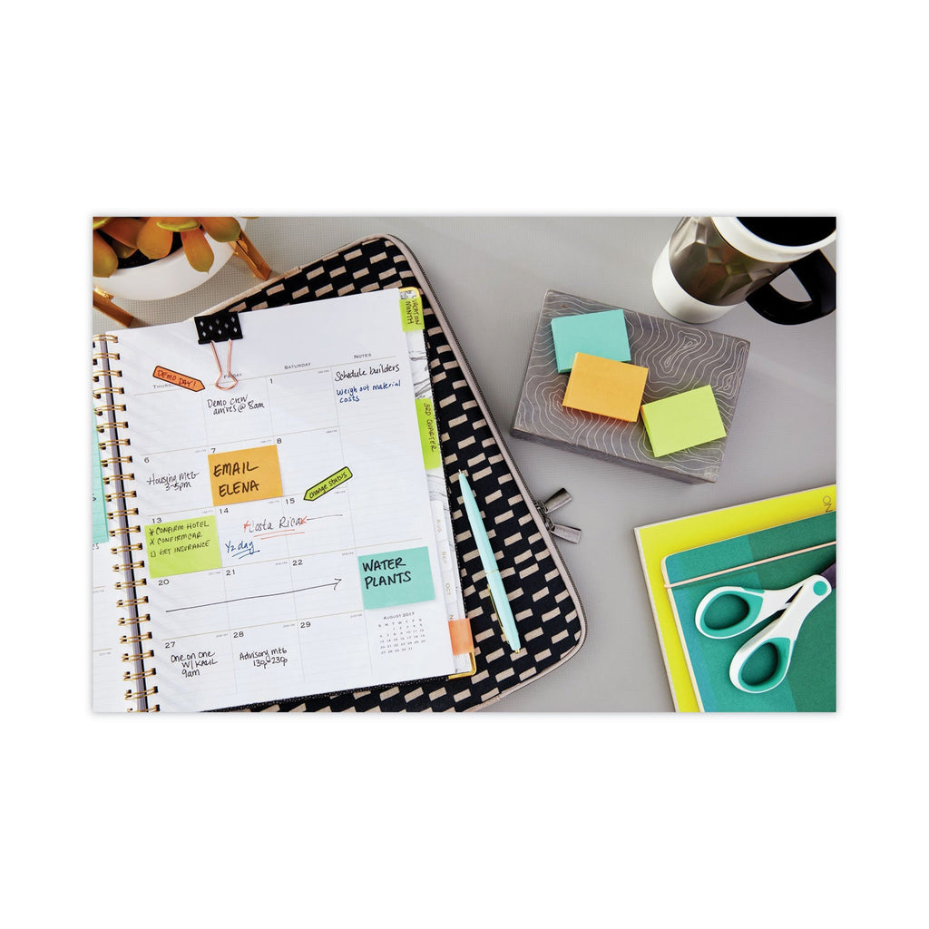 Post-it Original Pads in Poptimistic Colors, Value Pack, 1.38" x 1.88", 100 Sheets/Pad, 24 Pads/Pack
