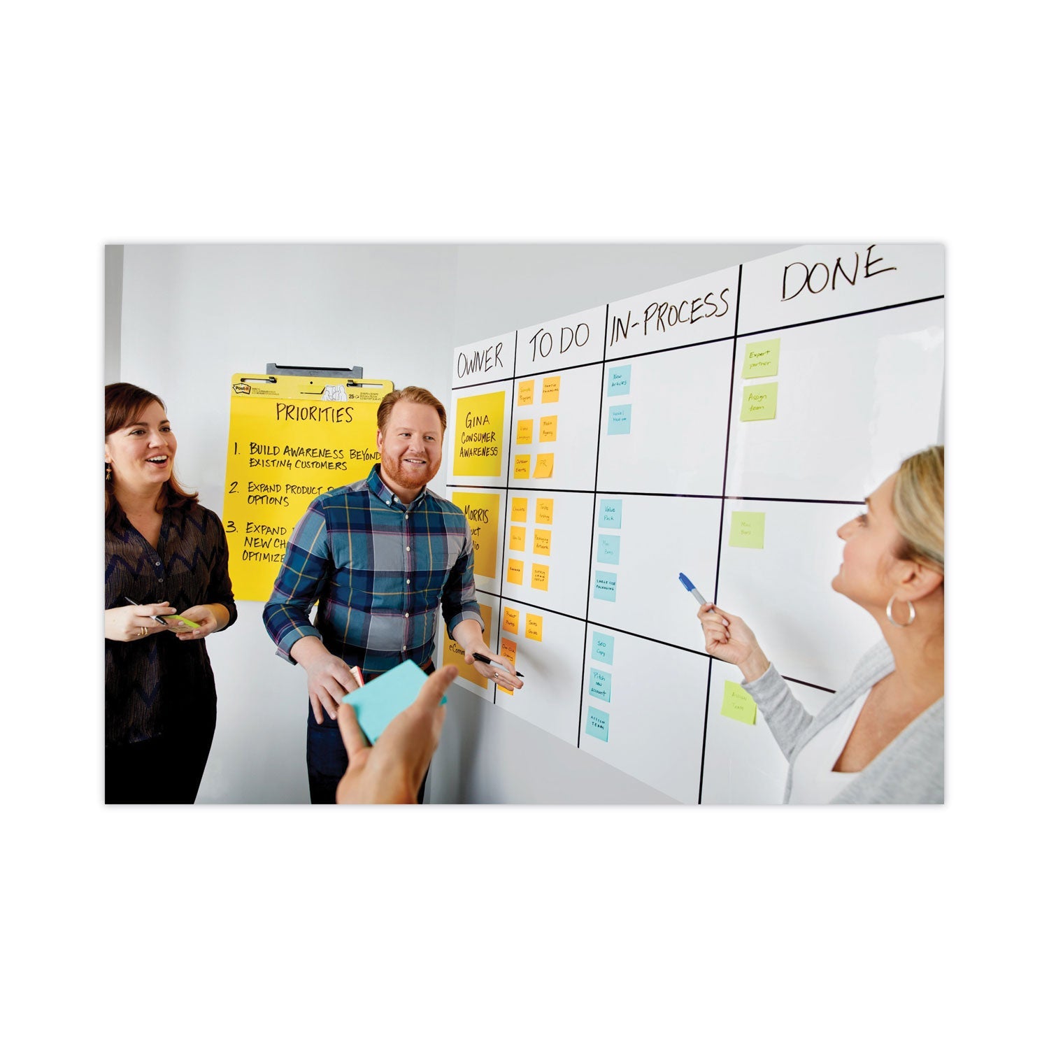 Post-it Dry Erase Accessory Tray, 8.5 x 3 x 5.25, Black
