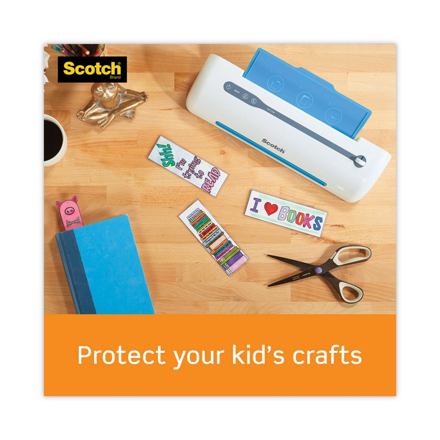 Scotch Self-Sealing Laminating Pouches, 9.5 mil, 9" x 11.5", Gloss Clear, 25/Pack