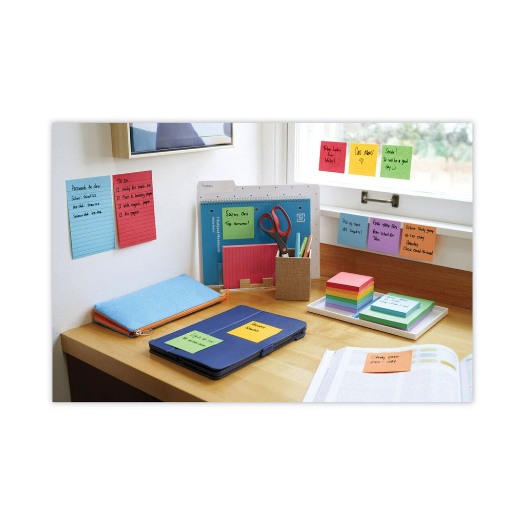 Post-it Pop-up 3 x 3 Note Refill, 3" x 3", Playful Primaries Collection Colors, 90 Sheets/Pad, 10 Pads/Pack