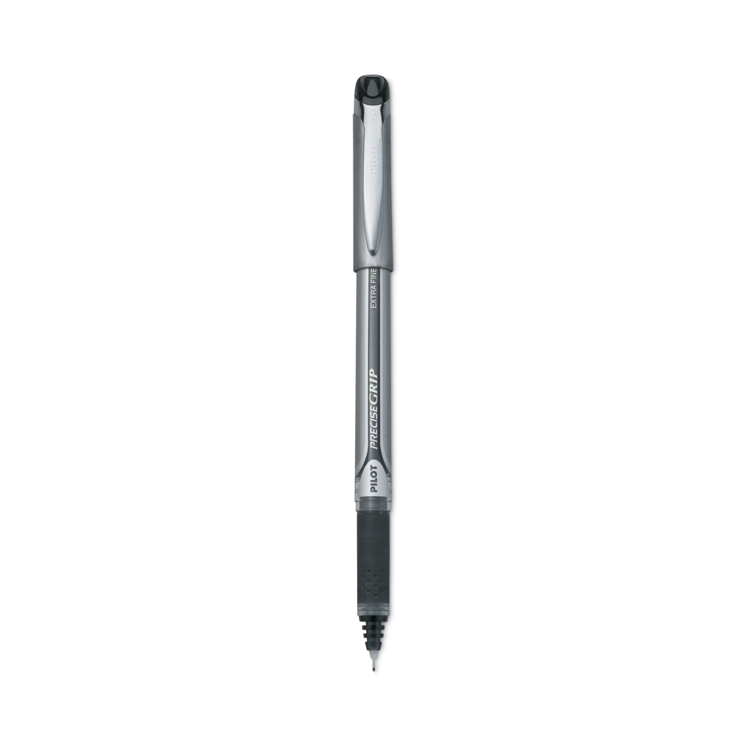 Pilot Precise Grip Roller Ball Pen, Stick, Extra-Fine 0.5 mm, Black Ink, Black Barrel