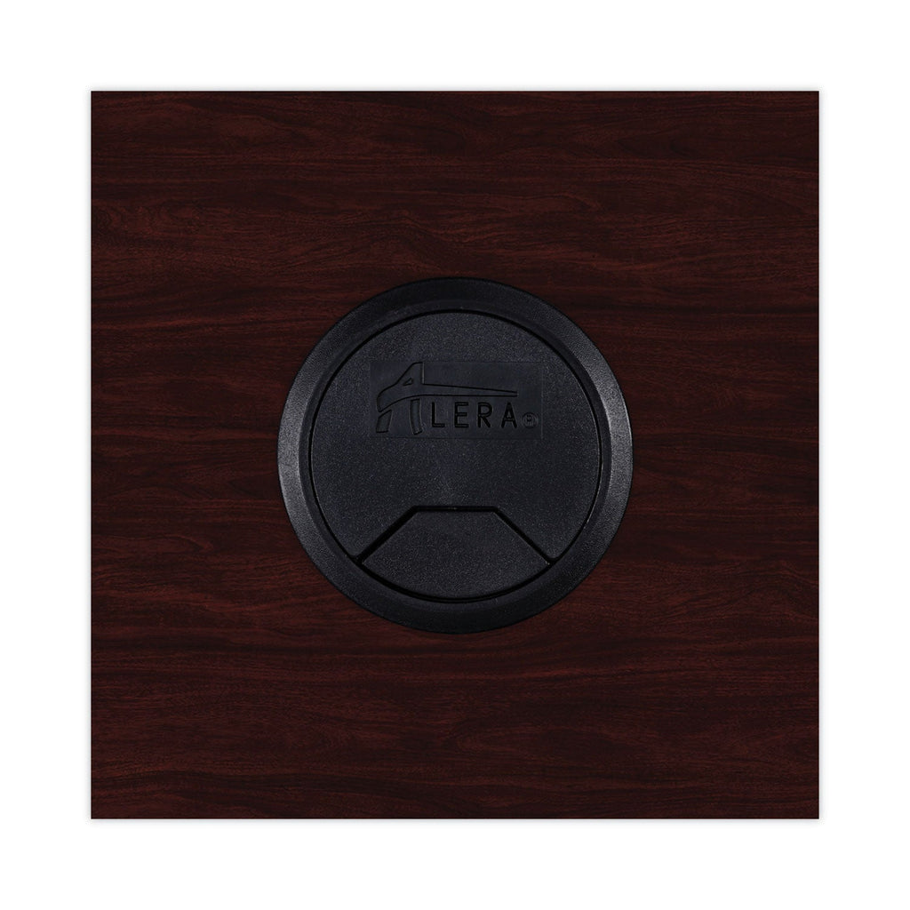 Alera Valencia Series Reversible Return/Bridge Shell, 42w x 23.63d x 29.5h. Mahogany