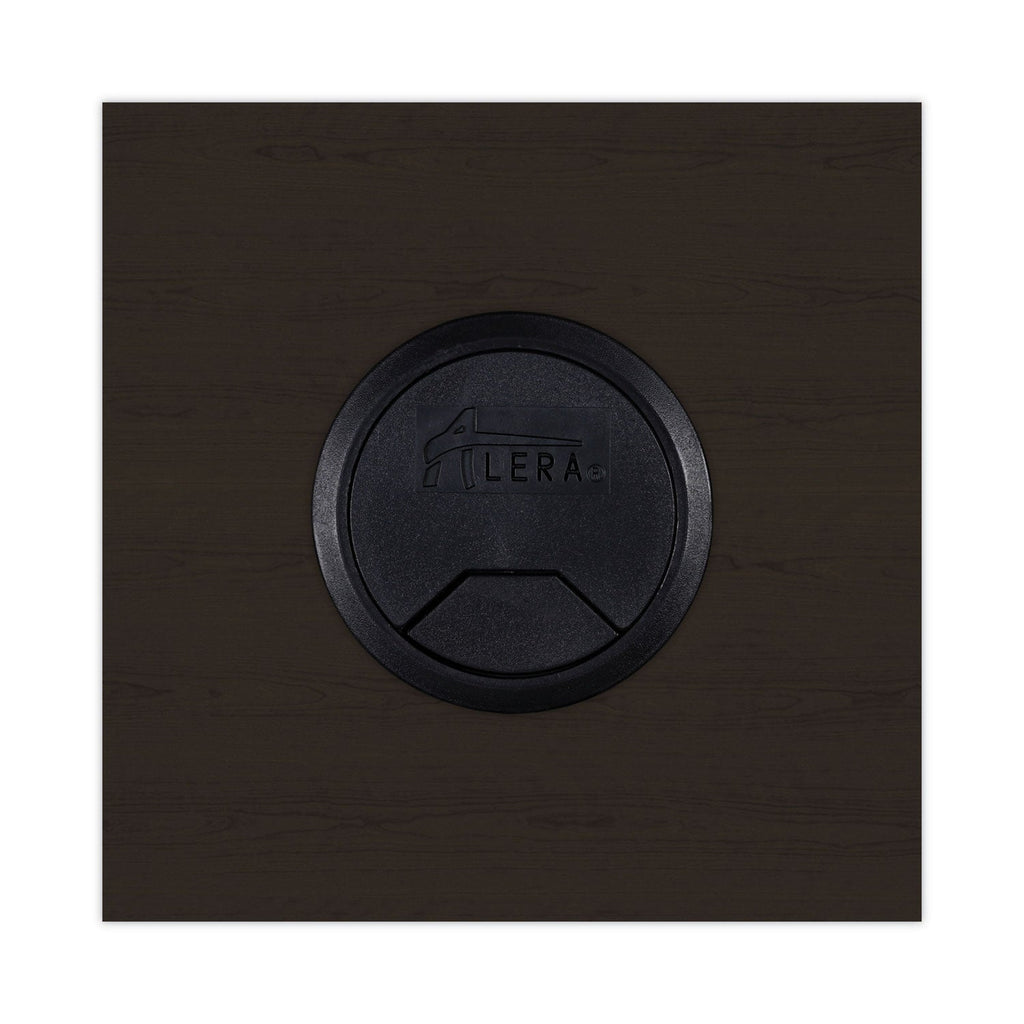 Alera Valencia Series Reversible Return/Bridge Shell, 47.25w x 23.63d x 29.5h, Espresso