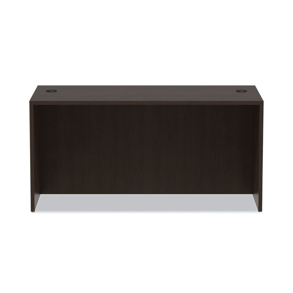 Alera Valencia Series Straight Front Desk Shell, 59.13" x 29.5" x 29.63", Espresso