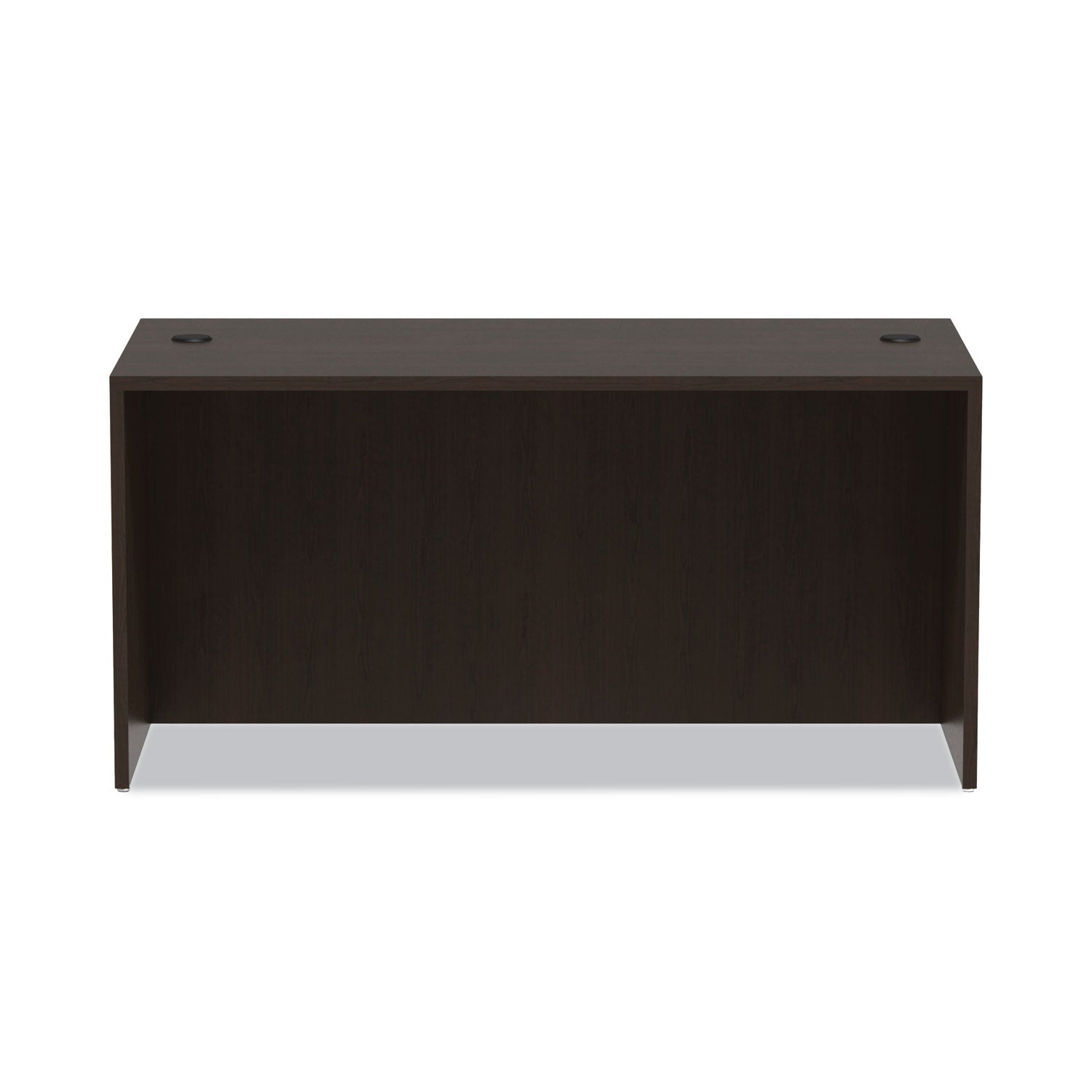 Alera Valencia Series Straight Front Desk Shell, 59.13" x 29.5" x 29.63", Espresso