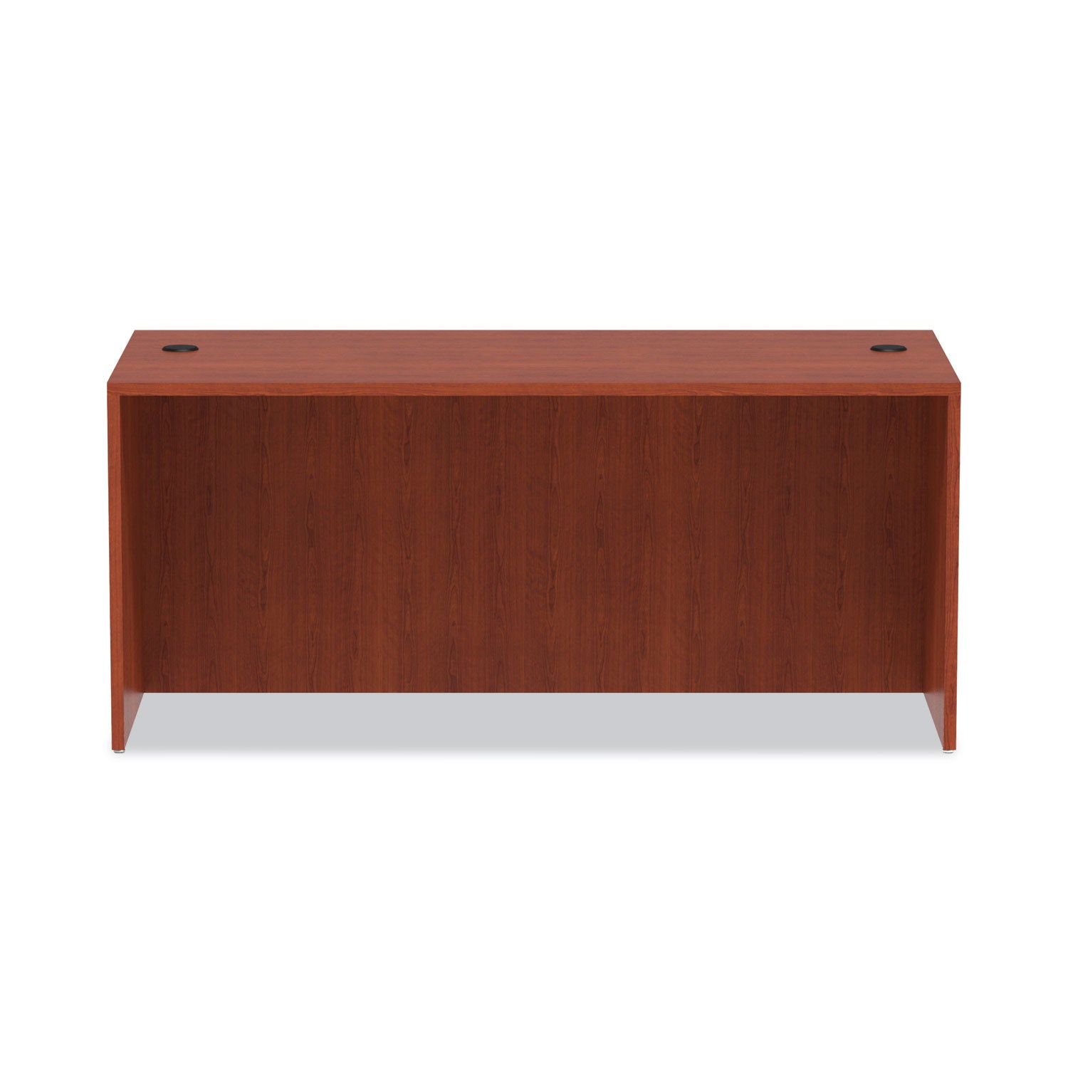 Alera Valencia Series Straight Front Desk Shell, 65" x 29.5" x 29.63", Medium Cherry