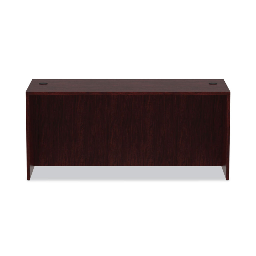 Alera Valencia Series Straight Front Desk Shell, 65" x 29.5" x 29.63", Mahogany