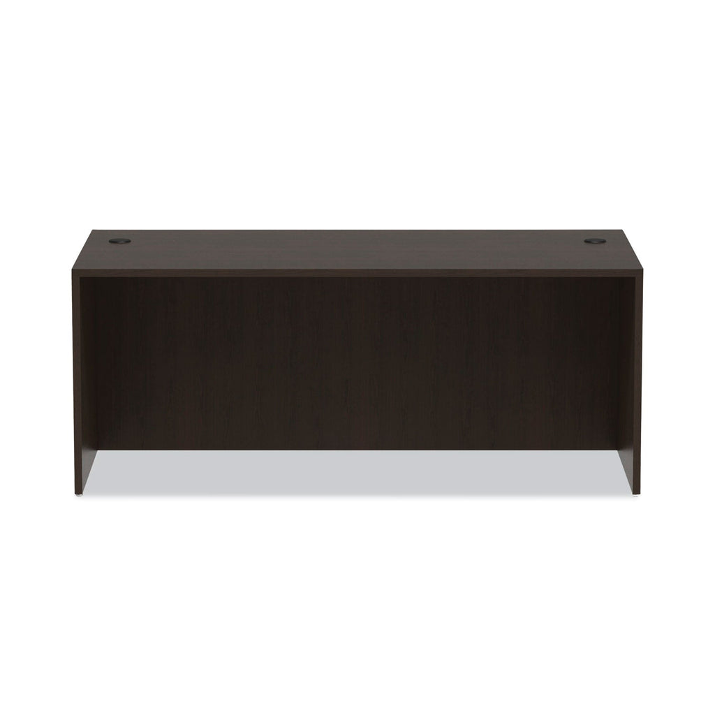 Alera Valencia Series Straight Front Desk Shell, 71" x 35.5" x 29.63", Espresso