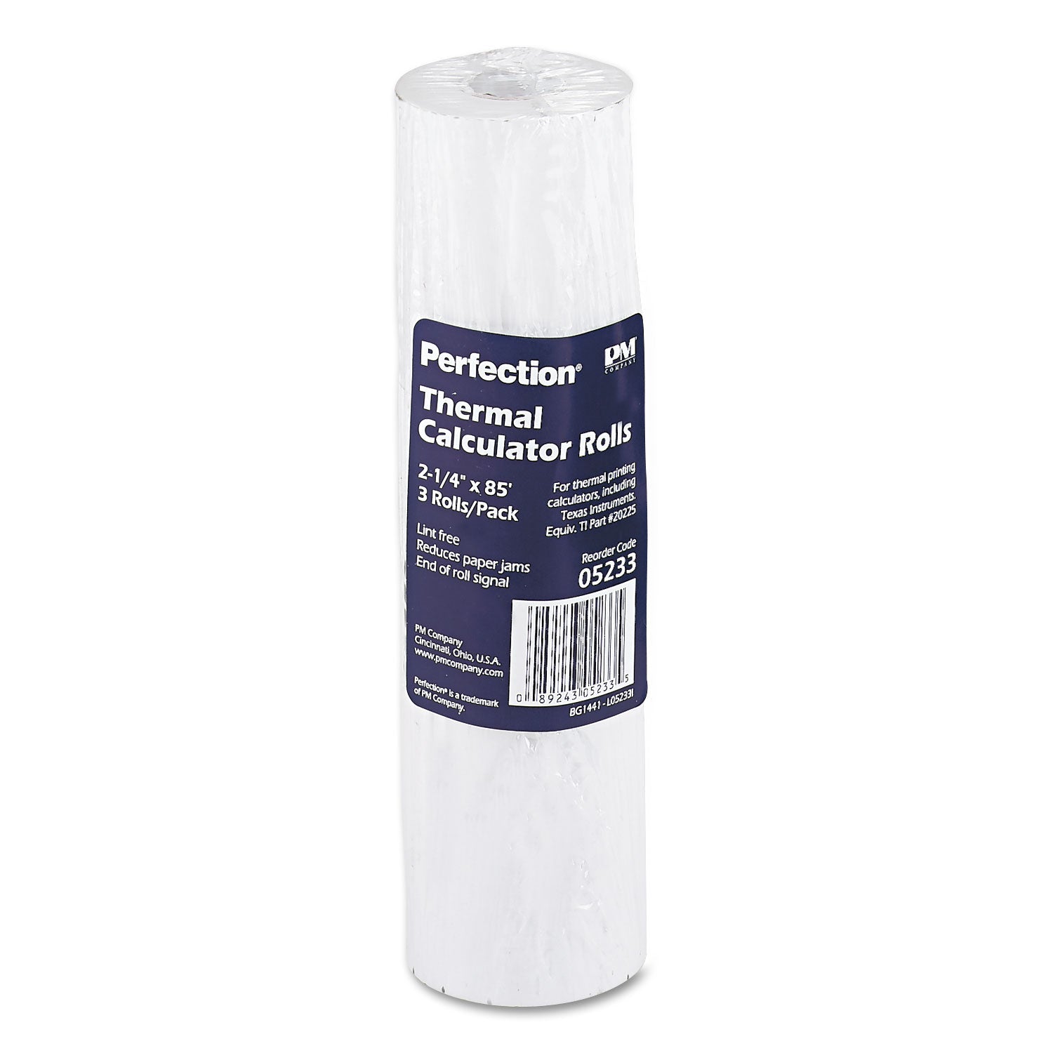 Iconex Direct Thermal Printing Thermal Paper Rolls, 2.25" x 85 ft, White, 3/Pack