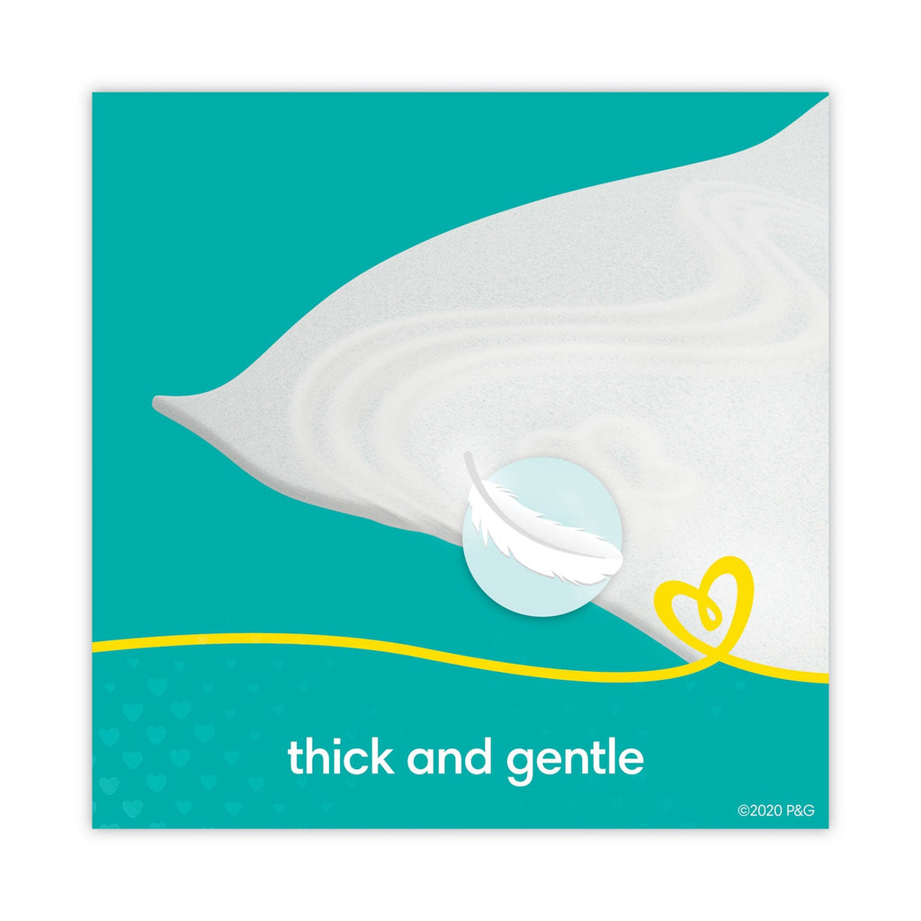 Pampers Sensitive Baby Wipes, 6.8 x 7,  Unscented, White, 56/Pack