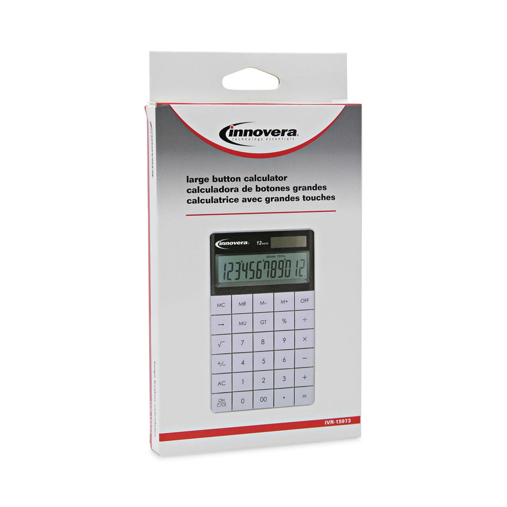 Innovera 15973 Large Button Calculator, 12-Digit LCD