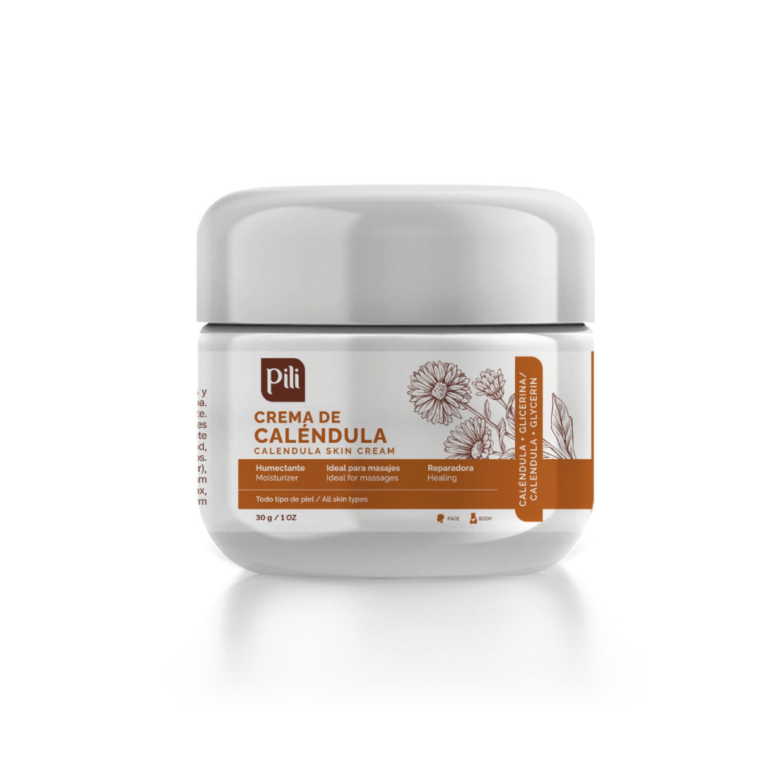 Pili Natural Calendula Skin Cream Moisturizer (1oz)