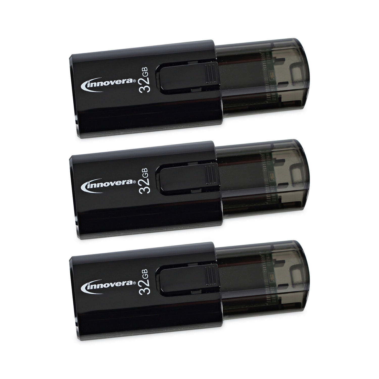 Innovera USB 3.0 Flash Drive, 32 GB, 3/Pack