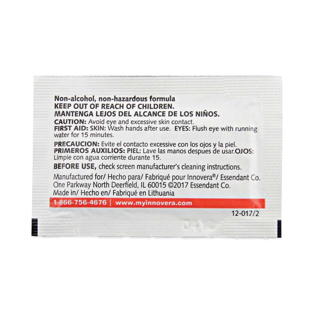 Innovera Antistatic Screen Cleaning Wipes, Cloth, 4.75,  x 7.25, White, 100/Pack