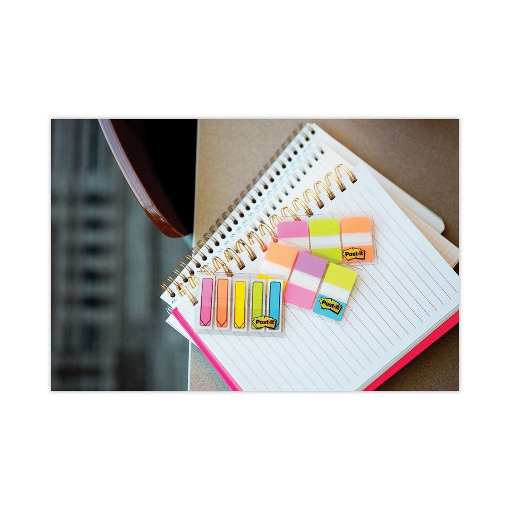 Post-it Page Flags in Portable Dispenser, Bright, 160 Flags/Dispenser
