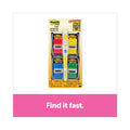 Post-it Page Flag Value Pack, Assorted, 200 1" Flags + Highlighter with 50 0.5" Flags