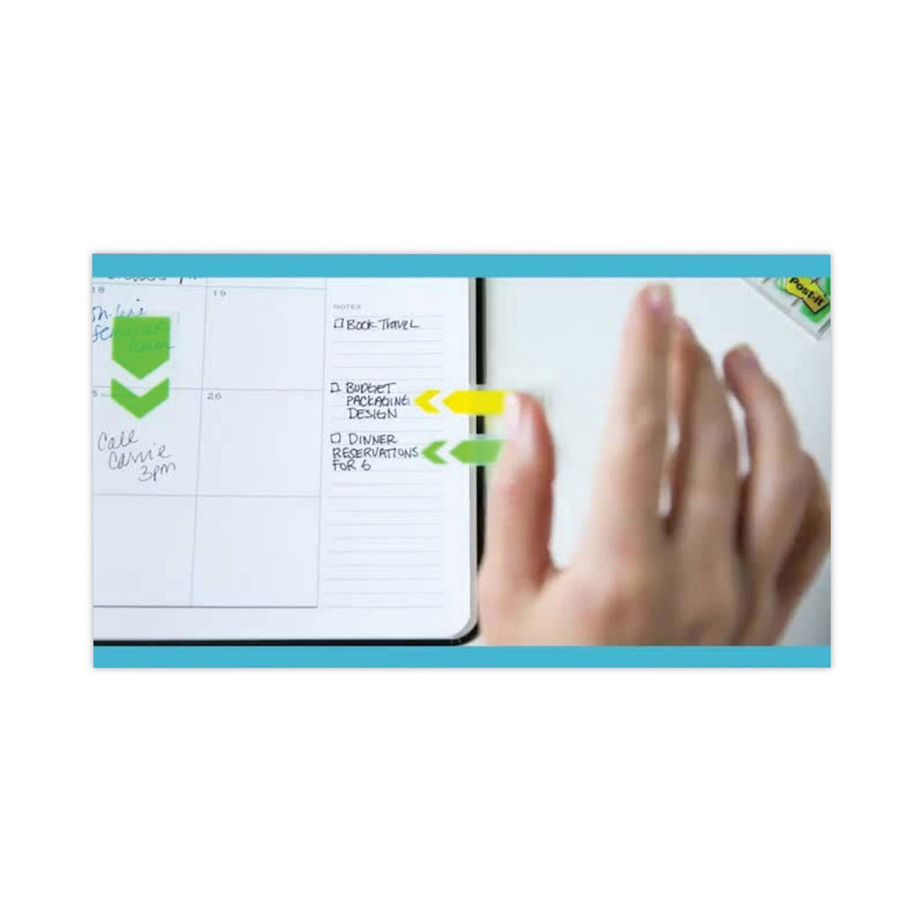 Post-it Arrow 0.5" Page Flags, Assorted Primary, 24/Color, 96 Flags/Pack