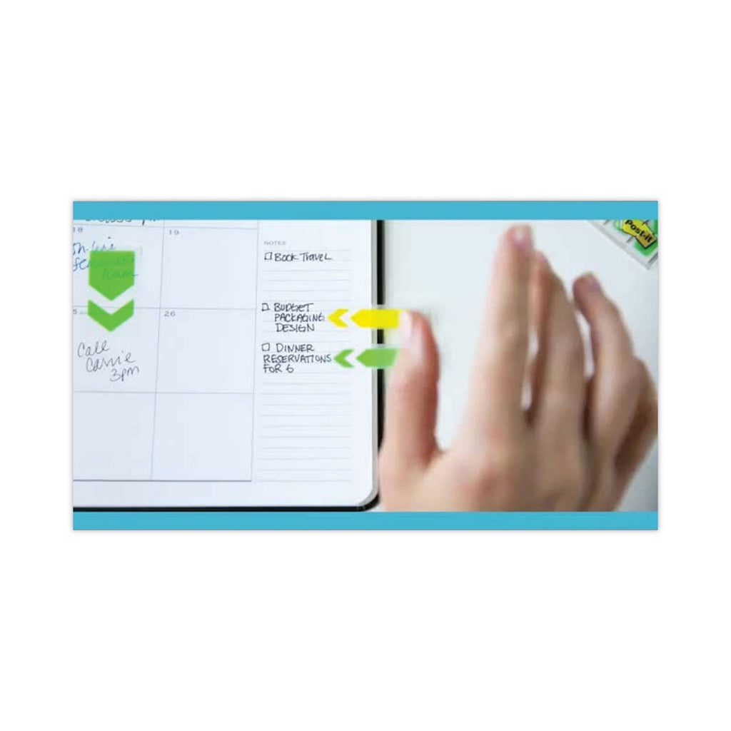 Post-it Arrow 0.5" Page Flags, Assorted Primary/Brights, 252/Pack