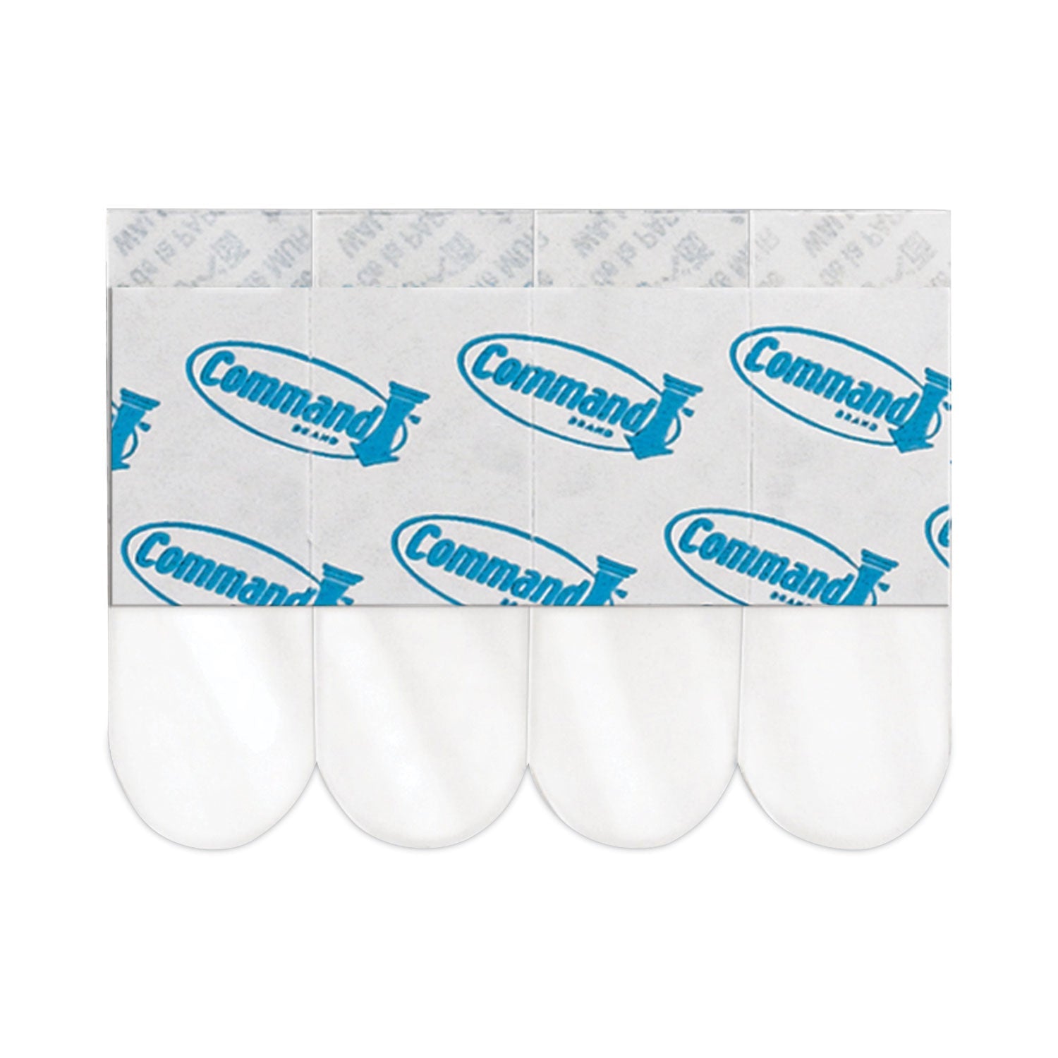 Command General Purpose Designer Hooks, Medium, 3 lb Cap, White, 50 Hooks and Strips/Pack
