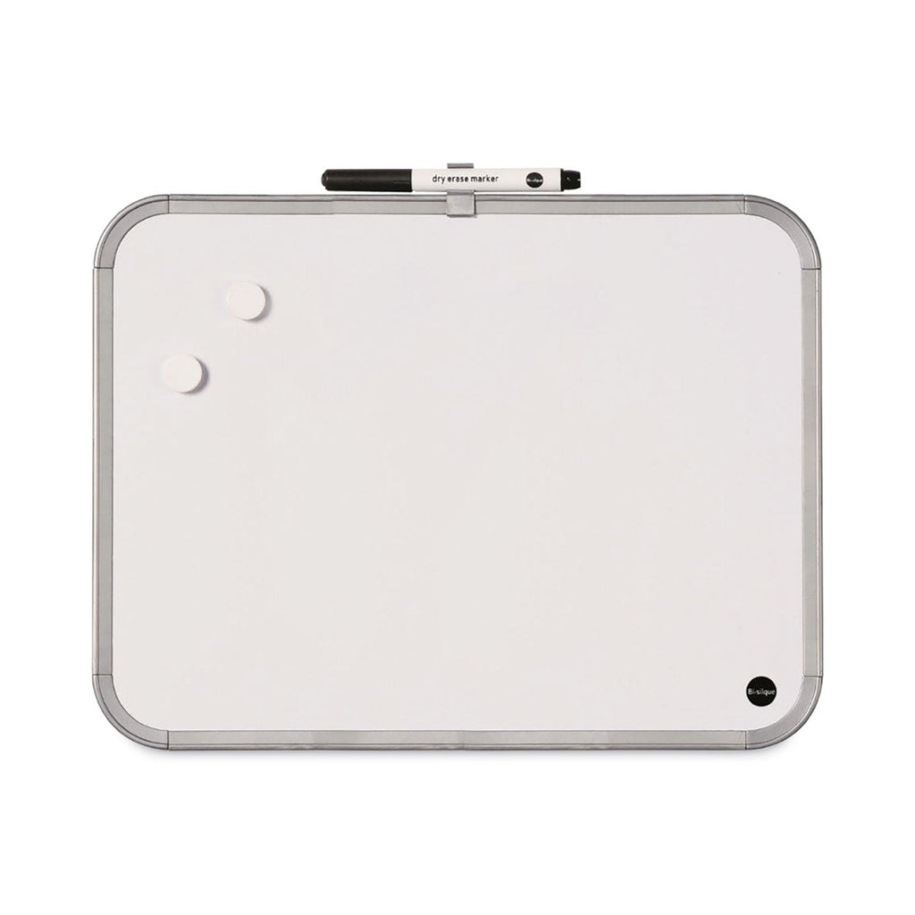 MasterVision Magnetic Dry Erase Board, 11 x 14, White Plastic Frame