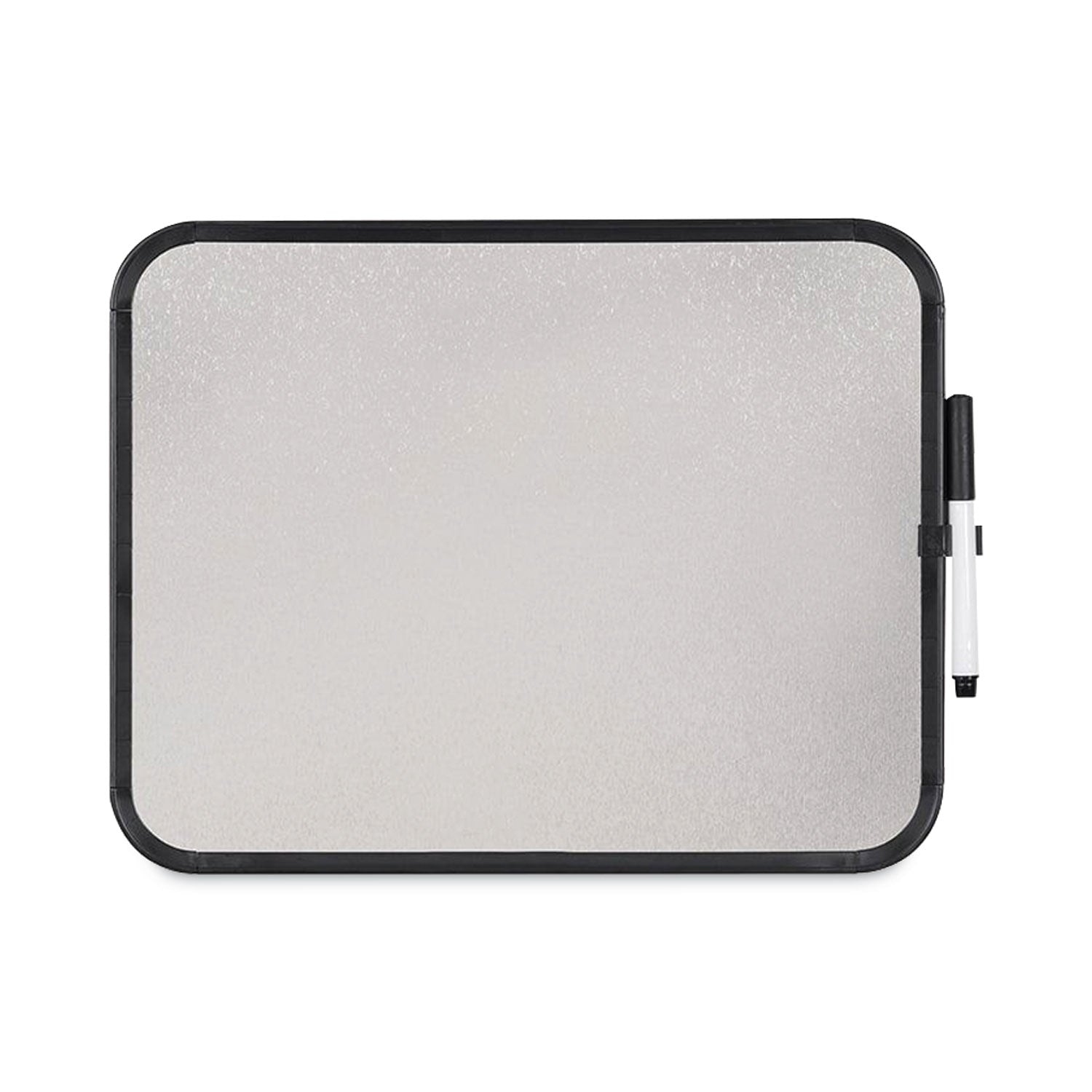 MasterVision Magnetic Dry Erase Board, 11 x 14, Black Plastic Frame