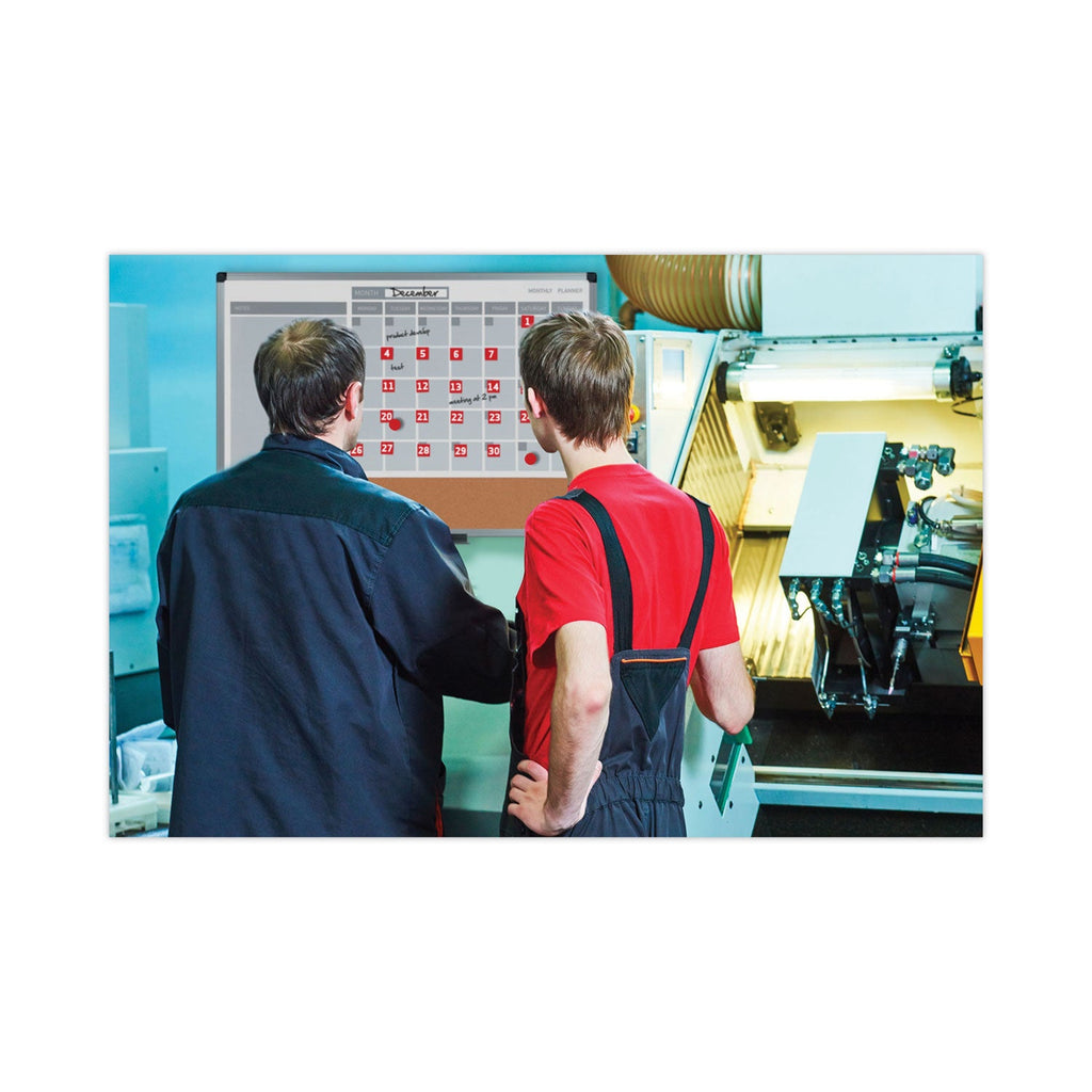 MasterVision Interchangeable Magnetic Board Accessories, Calendar Dates, Red/White, 1" x 1", 31 Pieces
