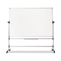 MasterVision Earth Silver Easy Clean Revolver Dry Erase Board,48x70, White, Steel Frame