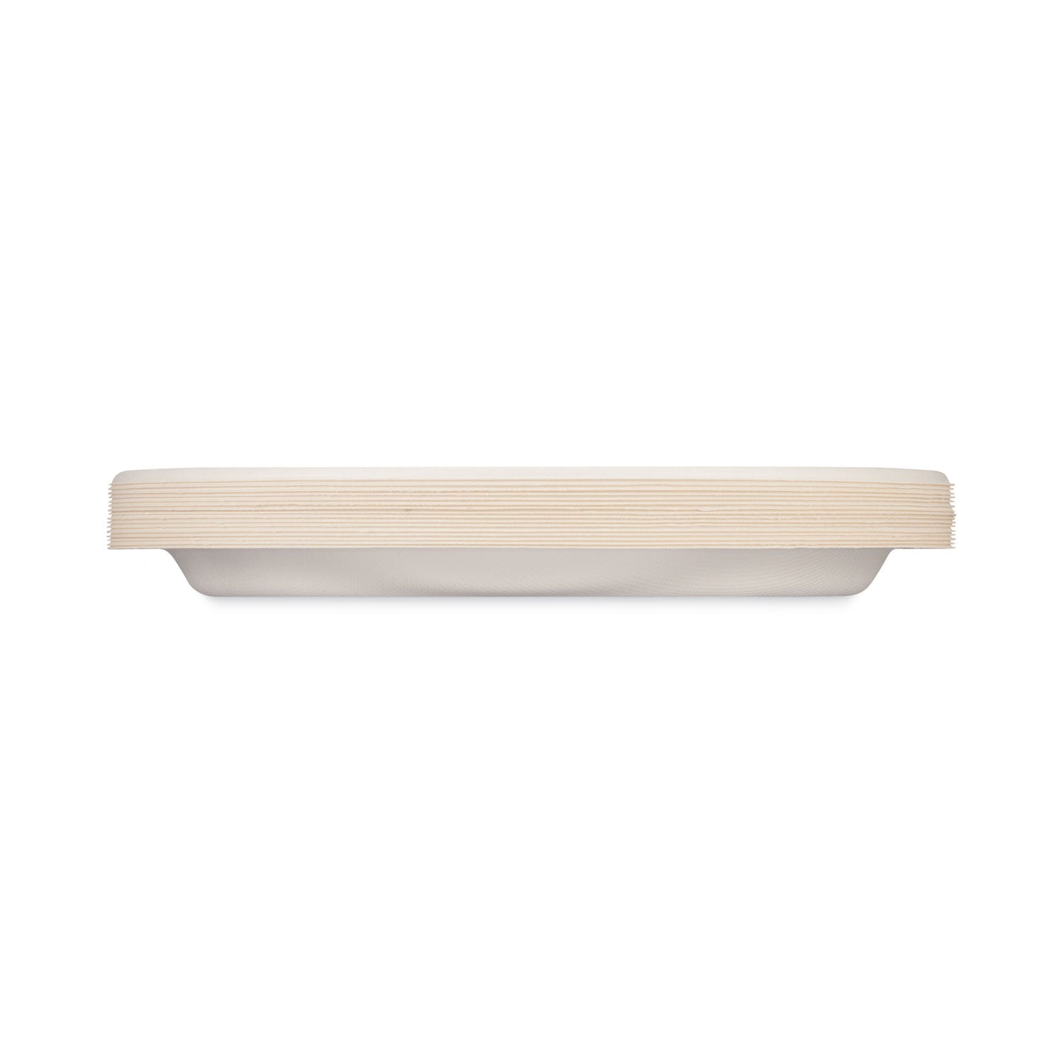 Hefty ECOSAVE Tableware, Plate, Bagasse, 10.13" dia, White, 16/Pack, 12 Packs/Carton