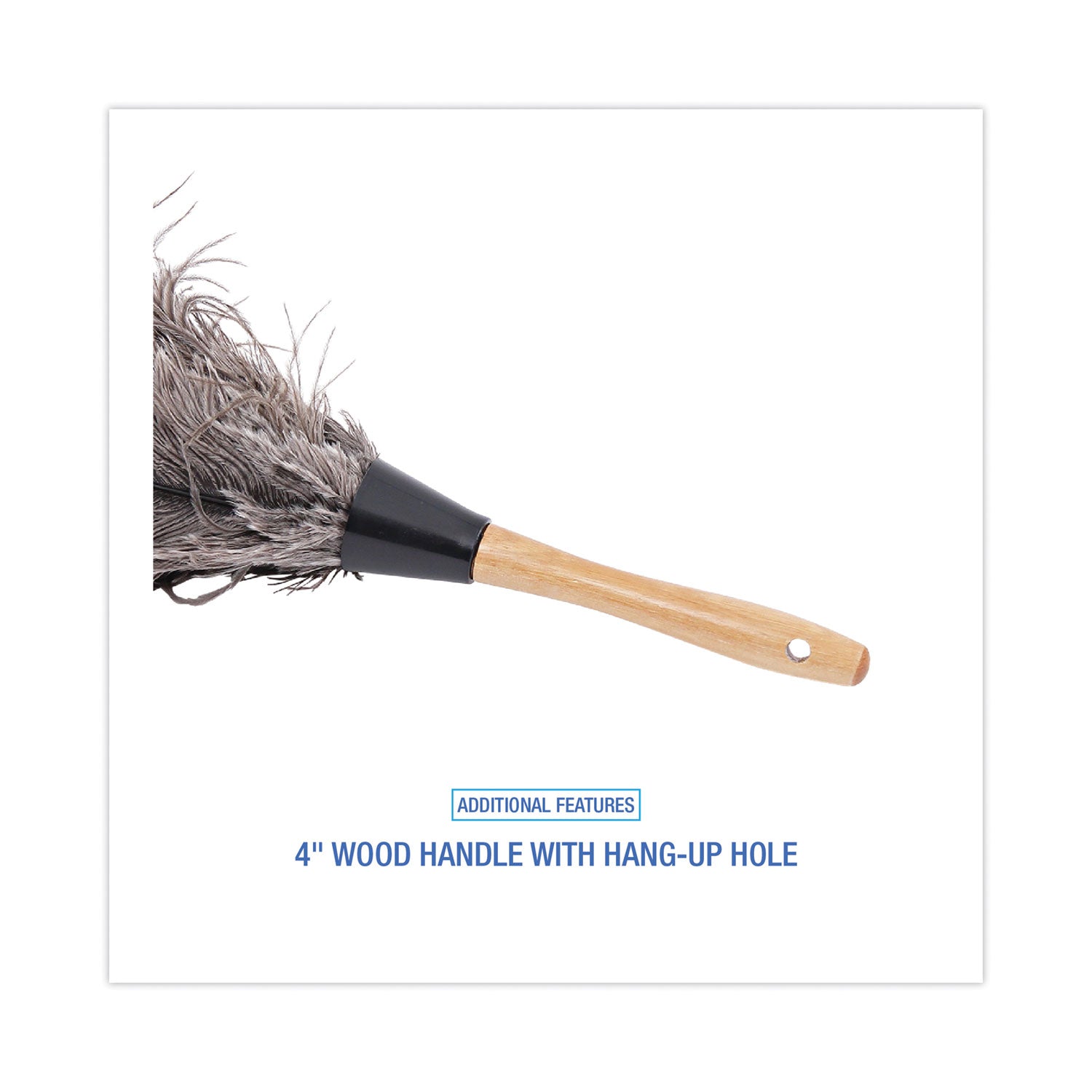 Boardwalk Professional Ostrich Feather Duster, 4" Handle