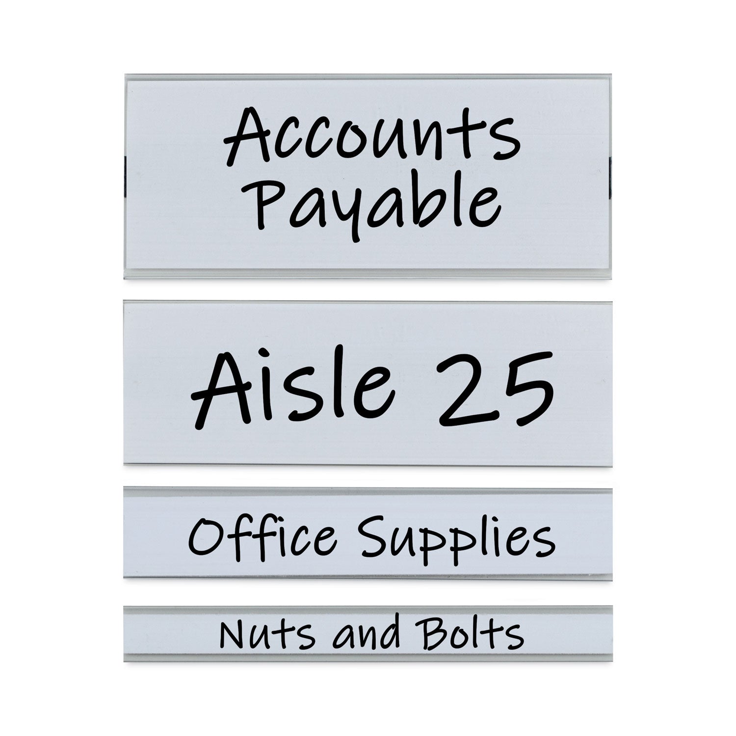 C-Line Clear Magnetic Label Holders, Side Load, 6 x 2.5, 10/Pack
