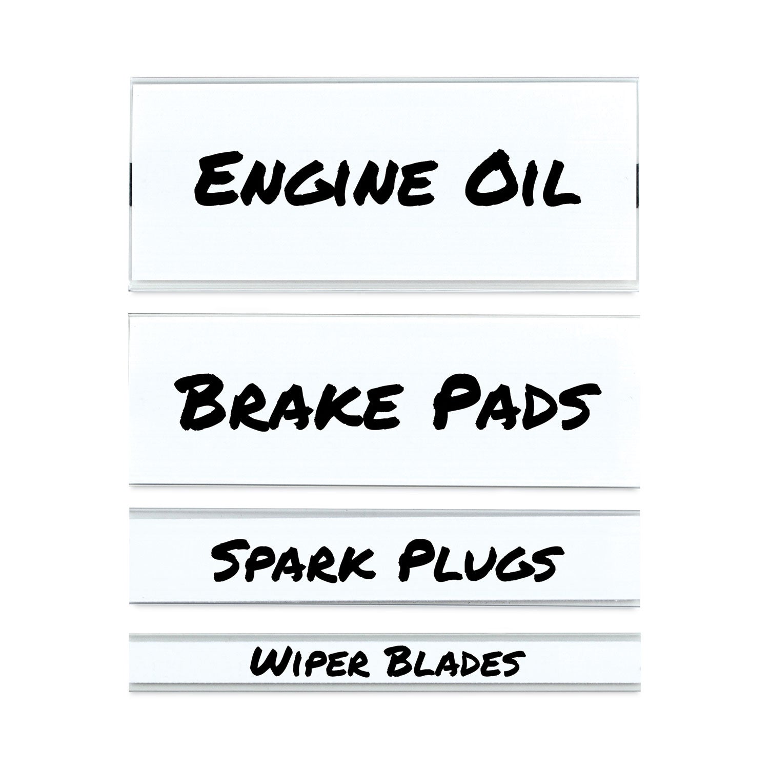 C-Line Clear Magnetic Label Holders, Side Load, 6 x 2.5, 10/Pack
