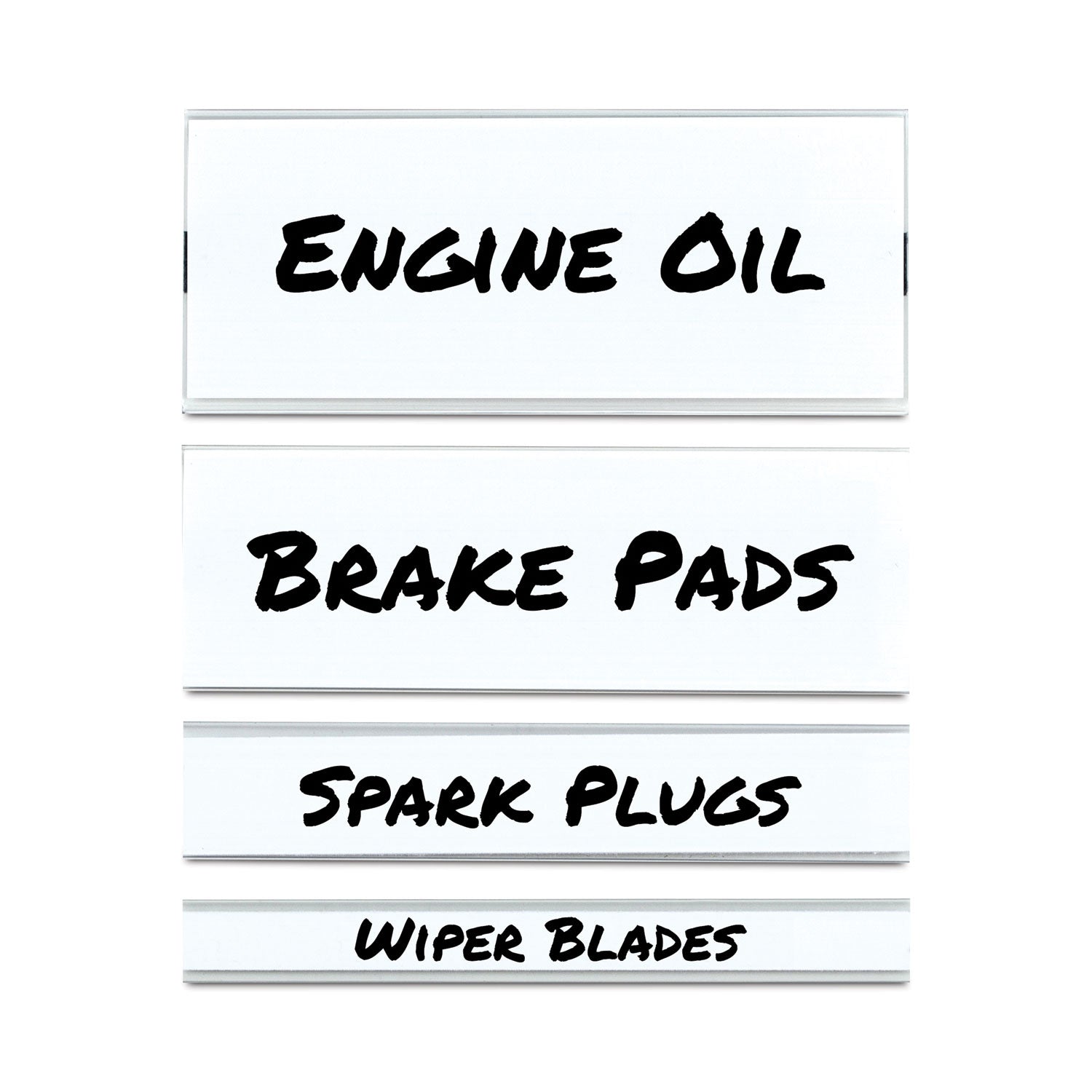 C-Line Clear Magnetic Label Holders, Side Load, 6 x 1, 10/Pack