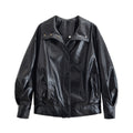 Retro Cool Leather Jacket Women's Wear
