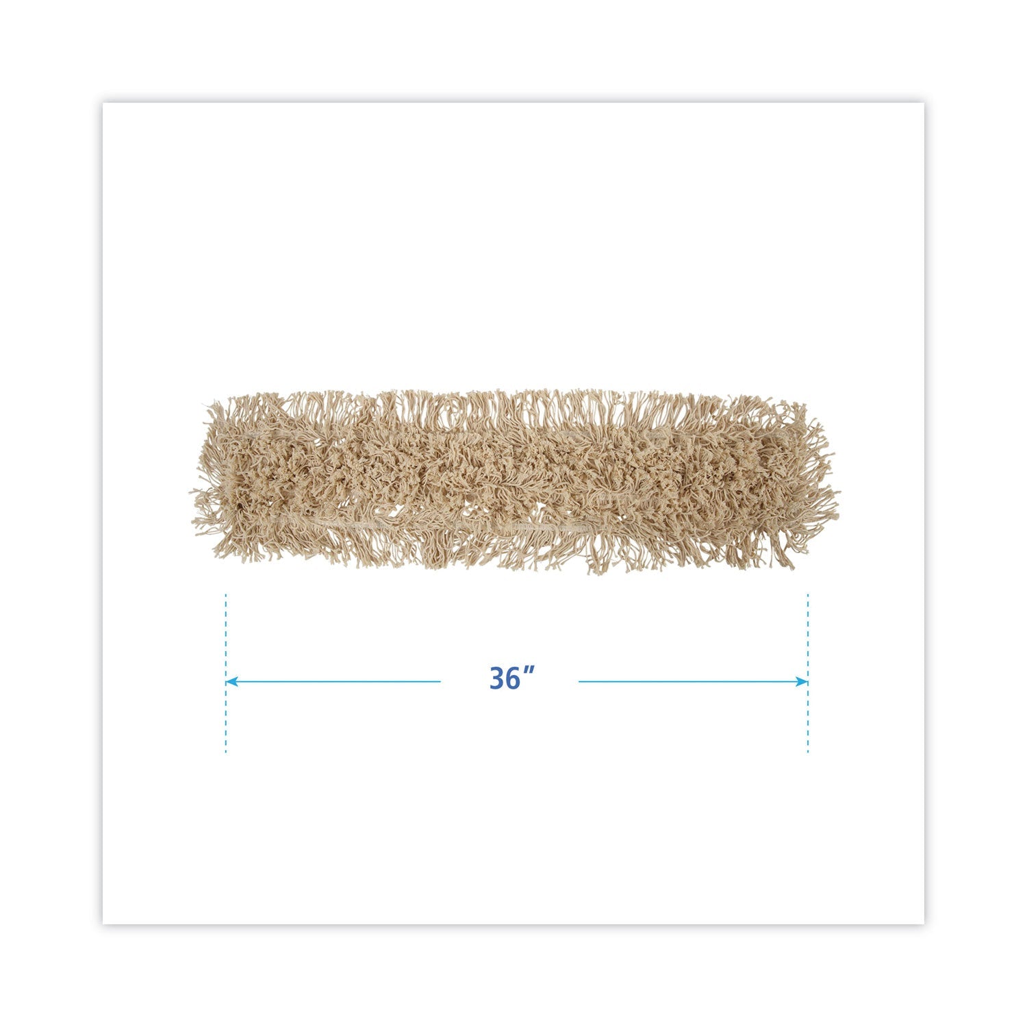 Boardwalk Industrial Dust Mop Head, Hygrade Cotton, 36w x 5d, White