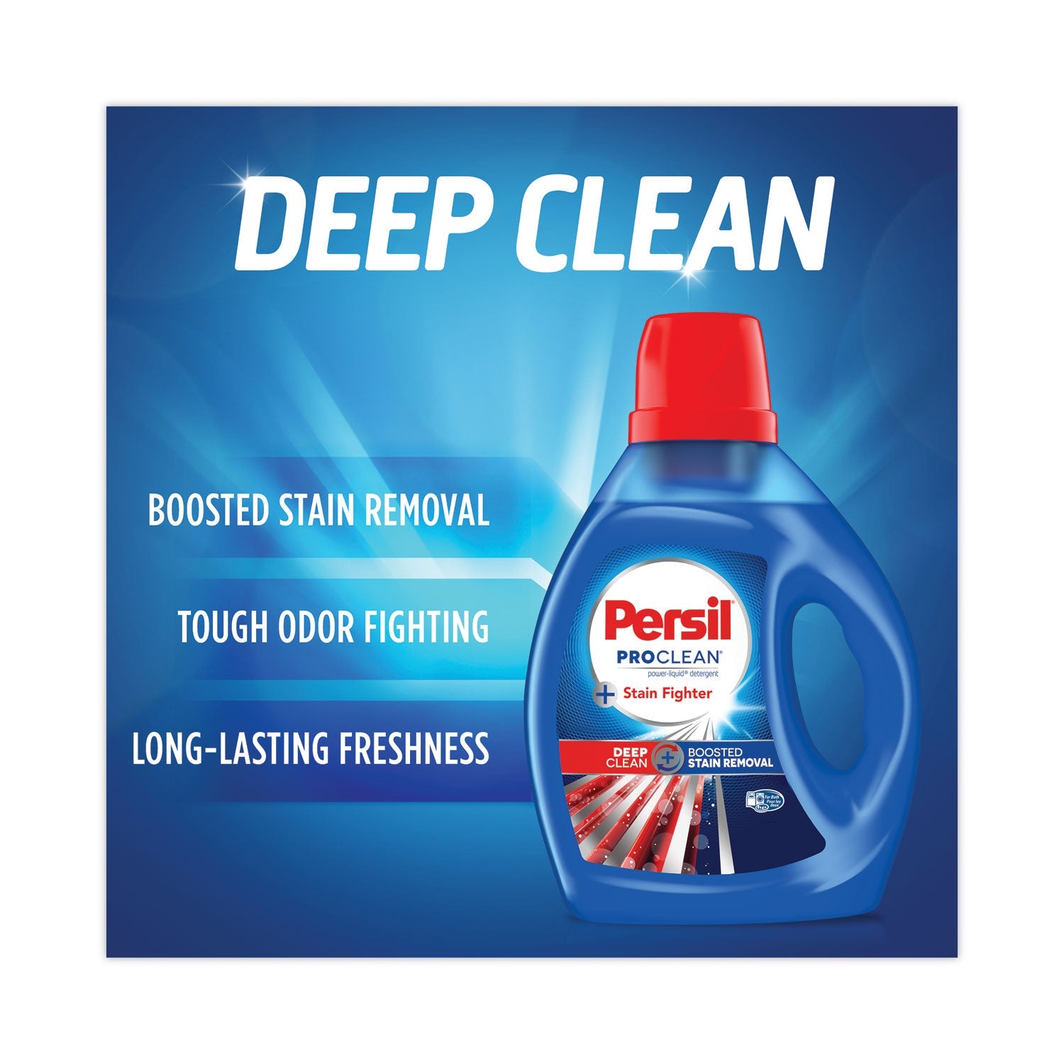Persil ProClean Power-Liquid 2in1 Laundry Detergent, Fresh Scent, 100 oz Bottle, 4/Carton