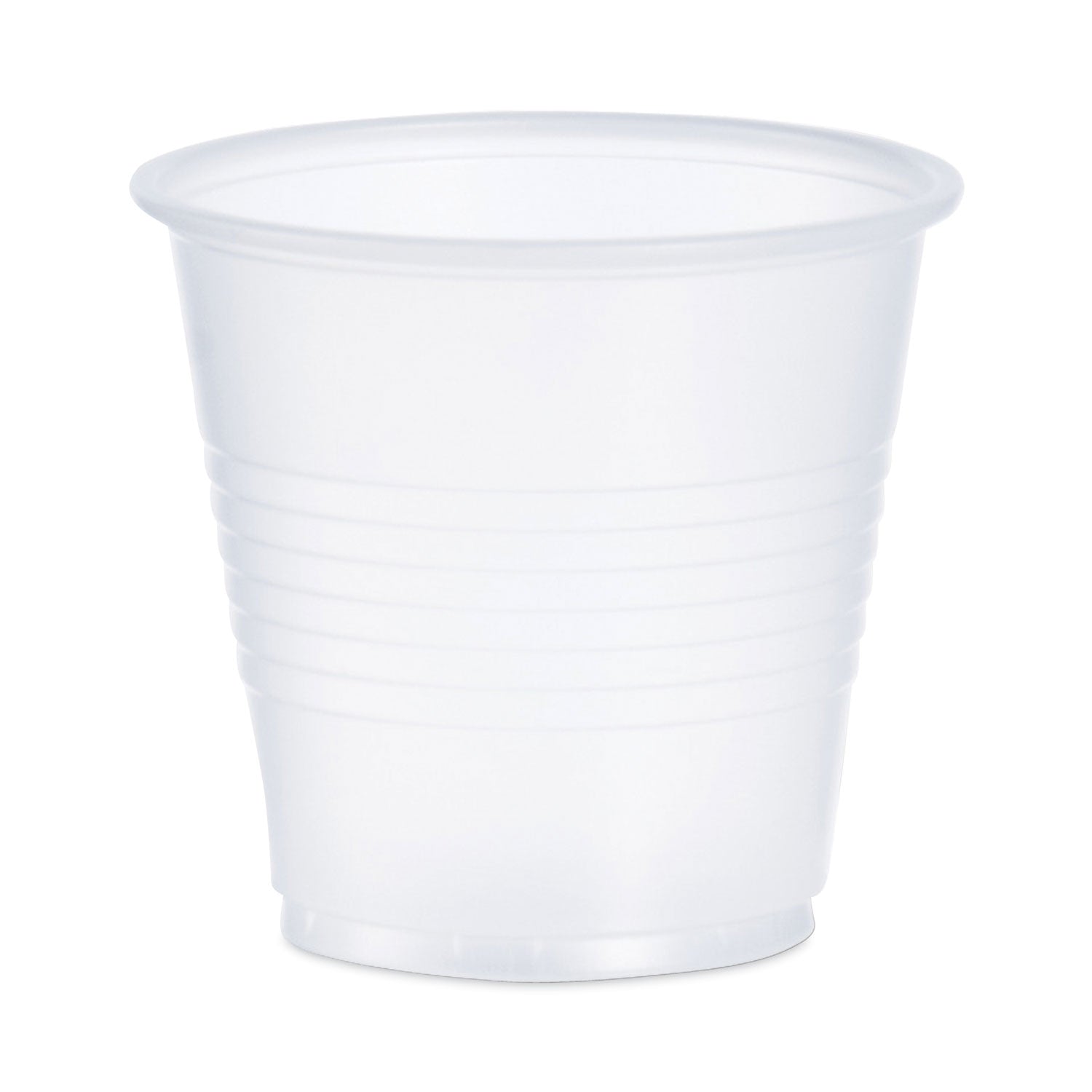 Dart High-Impact Polystyrene Cold Cups, 3.5 oz, Translucent, 100 Cups/Sleeve, 25 Sleeves/Carton
