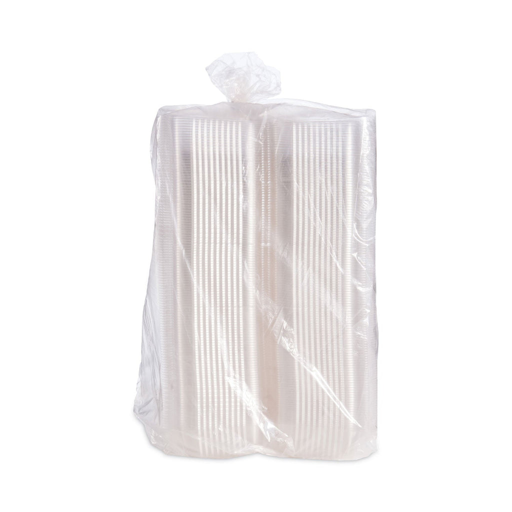 Dart StayLock Clear Hinged Lid Containers, 5.4 x 9 x 3.5, Clear, Plastic, 250/Carton