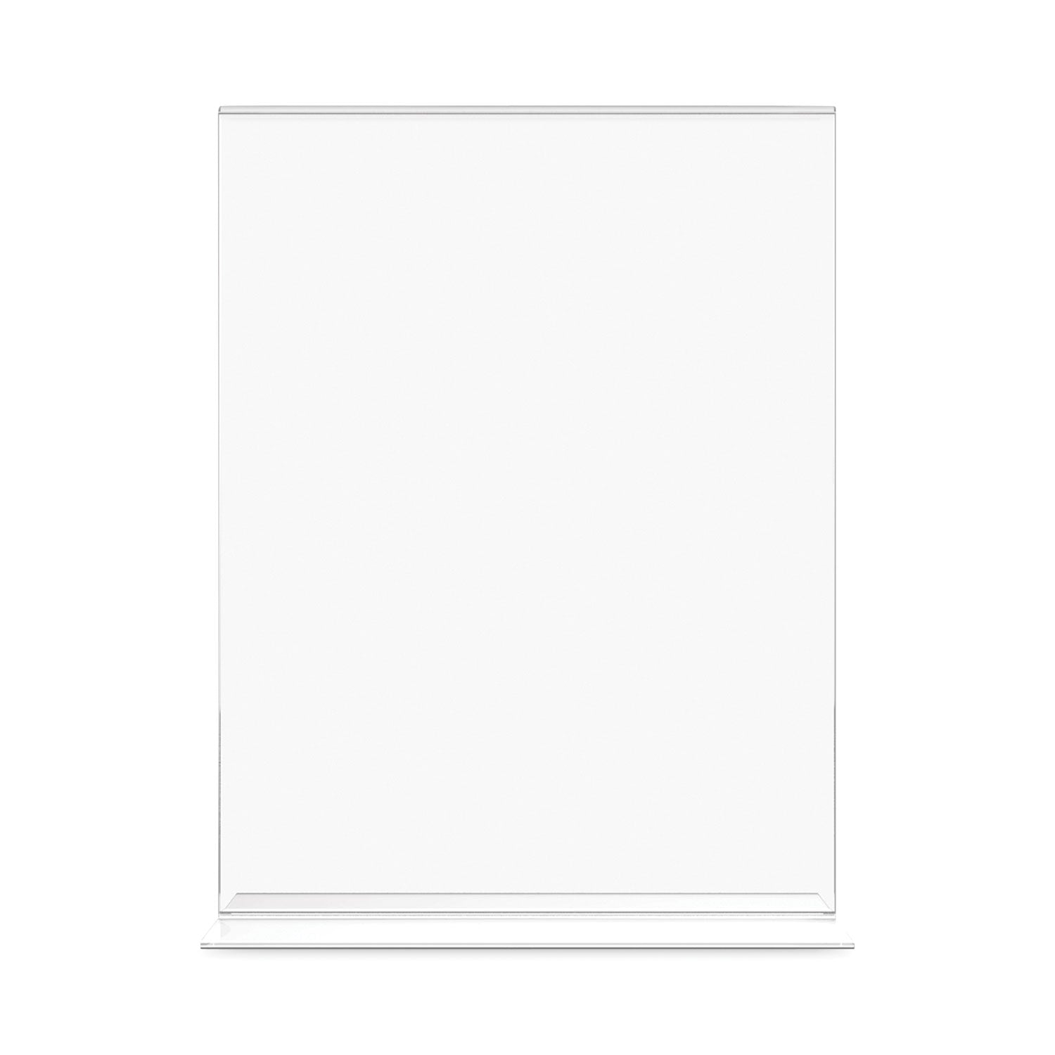 deflecto Classic Image Stand-Up Double-Sided Sign Holder, 8.5 x 11, 12/Pack