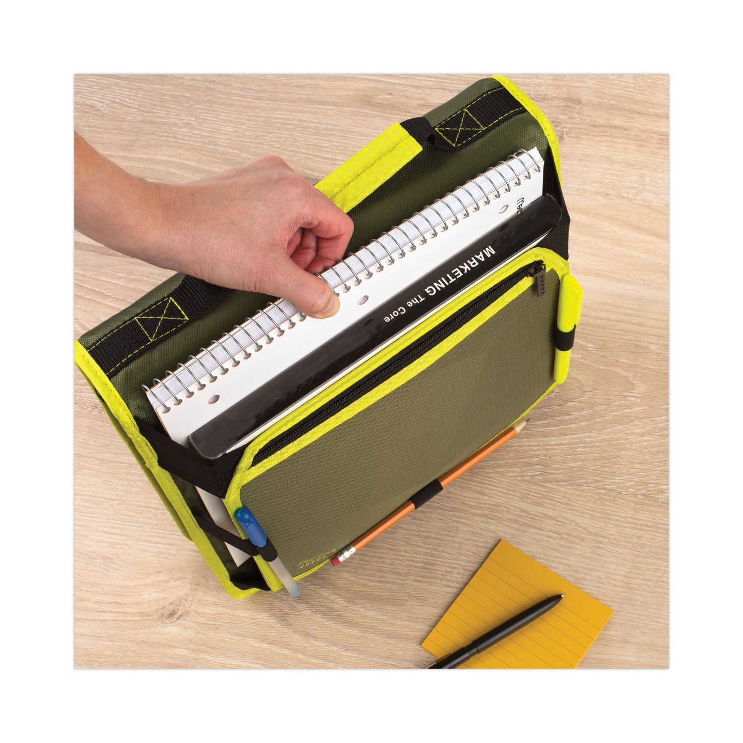 Five Star Zipper Binder and Expansion Panel, 3 Rings, 2" Capacity, 11 x 8.5, Assorted