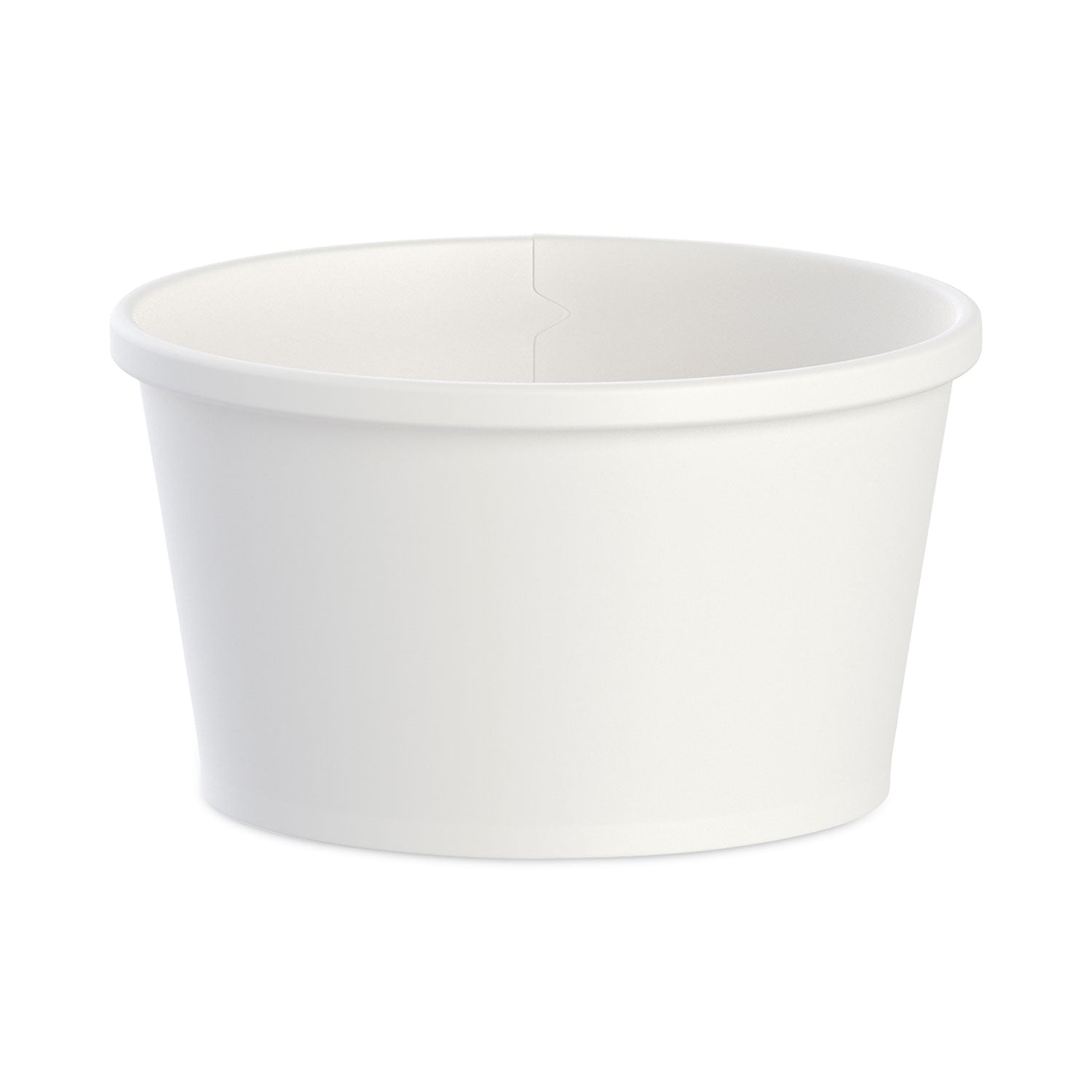 Dart Flexstyle Double Poly Paper Containers, 8 oz, White, Paper, 25/Pack, 20 Packs/Carton