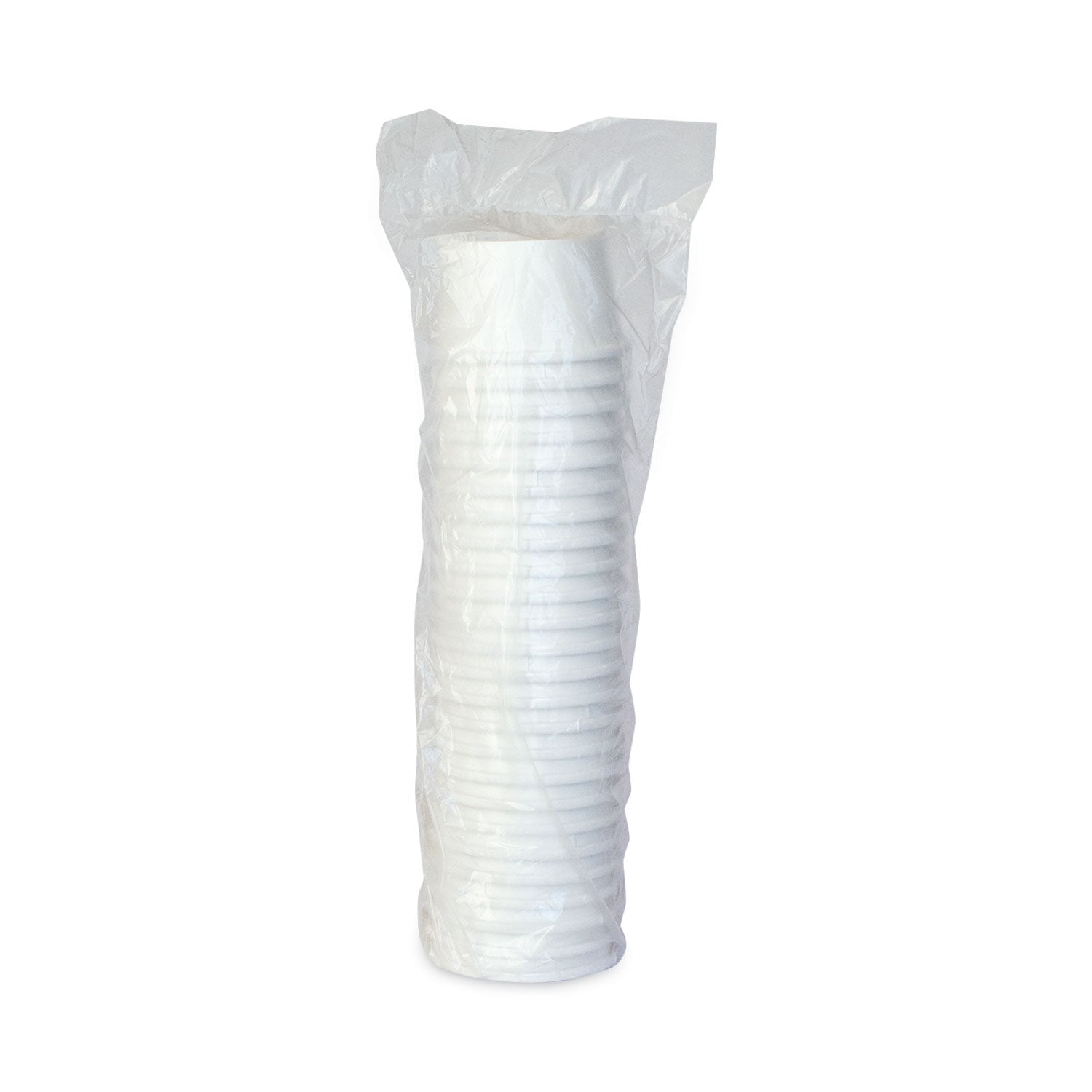 Dart Flexstyle Double Poly Paper Containers, 8 oz, White, Paper, 25/Pack, 20 Packs/Carton