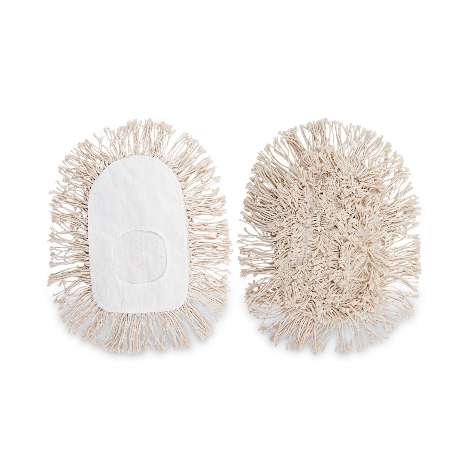 Boardwalk Wedge Dust Mop Head, Cotton, 17.5 x 13.5, White