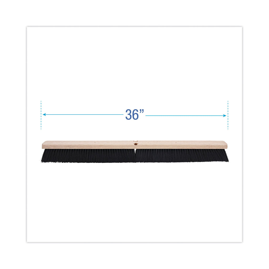 Boardwalk Floor Brush Head, 3" Black Polypropylene Bristles, 36" Brush