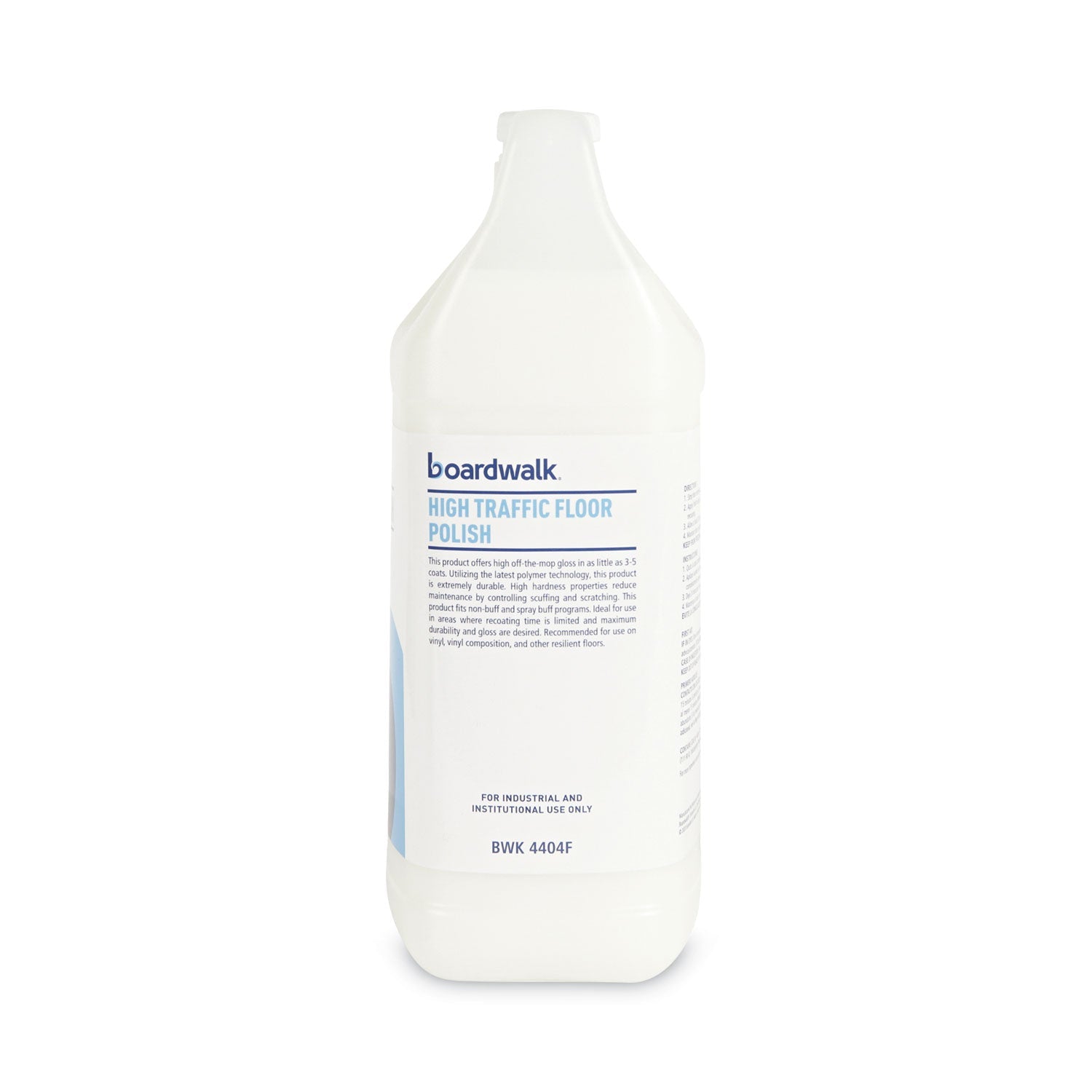 Boardwalk High Traffic Floor Polish, 1 gal Bottle, 4/Carton