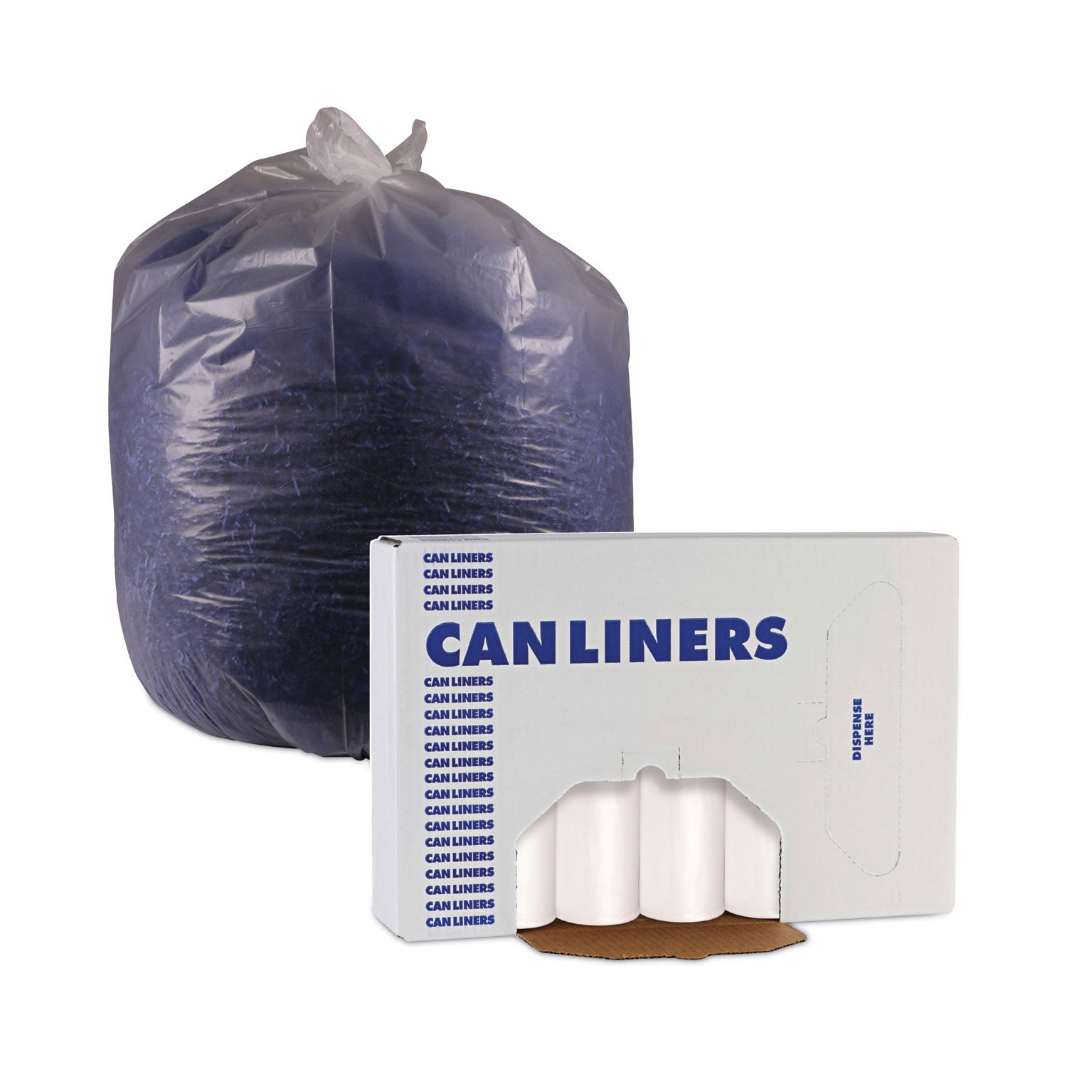 Boardwalk High-Density Can Liners, 10 gal, 6 microns, 24" x 23", Natural, 1,000/Carton