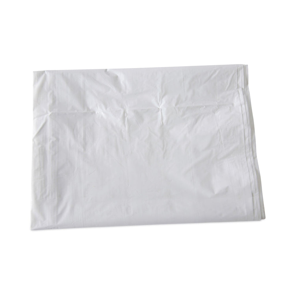 Boardwalk Linear Low Density Industrial Can Liners, 60 gal, 0.9 mil, 38 x 58, White, 100/Carton